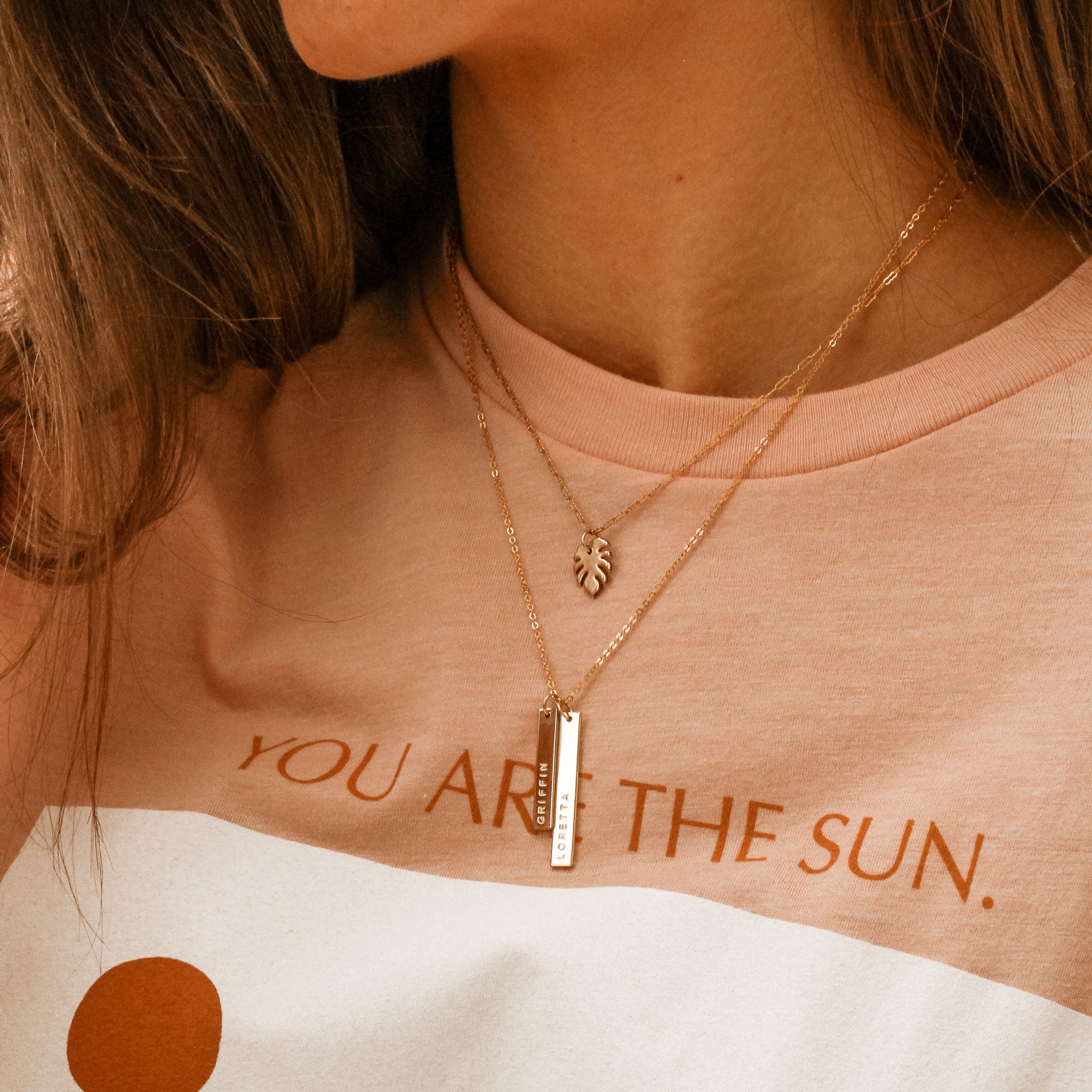 Nova Skinny Double Bar Necklace