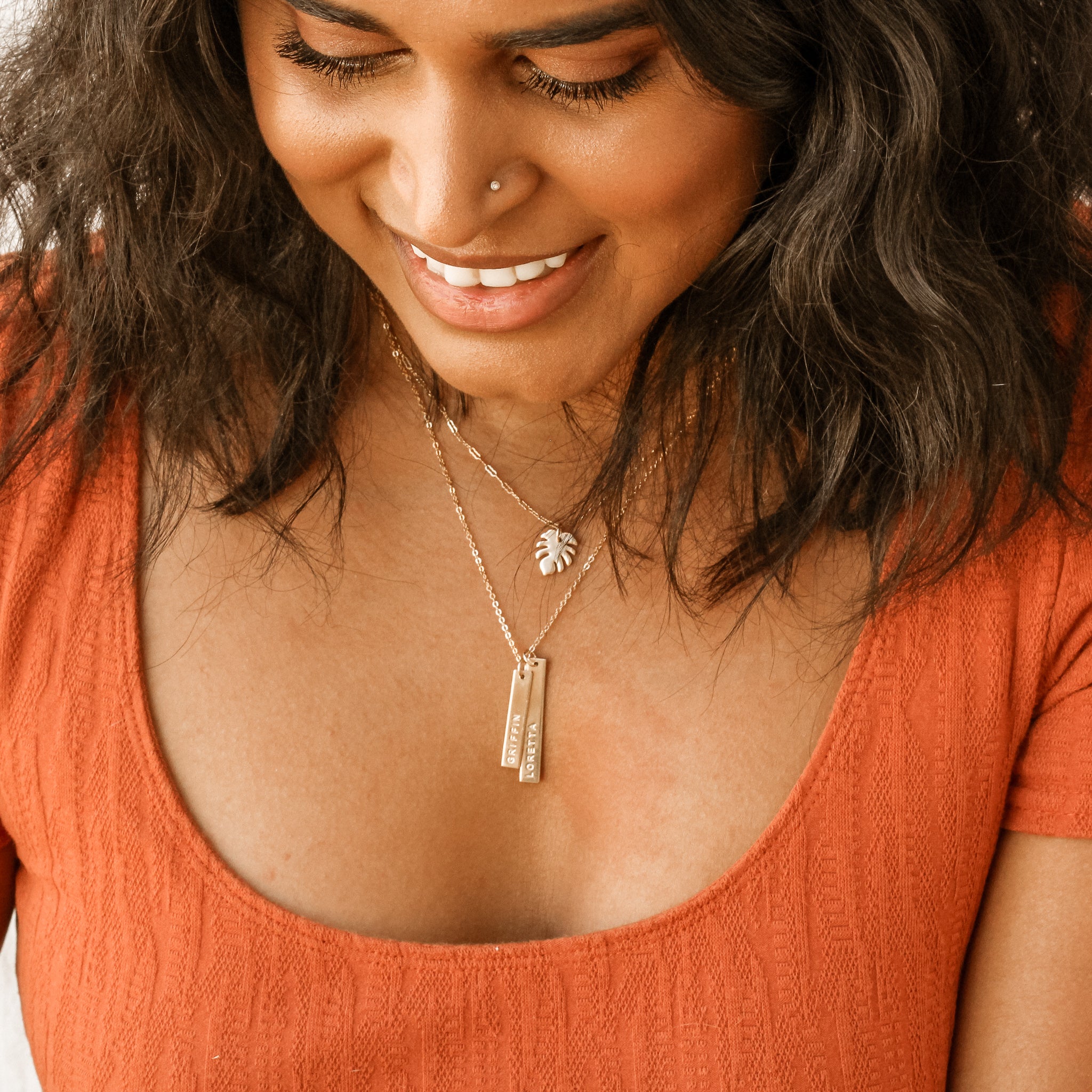 Nova Skinny Double Bar Necklace