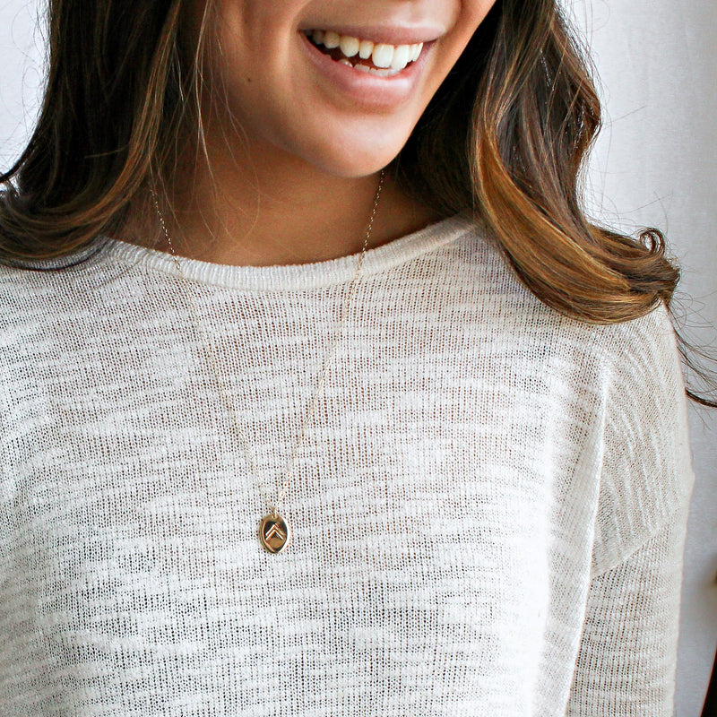 This classic necklace is the perfect compliment to any boho or minimalist style.