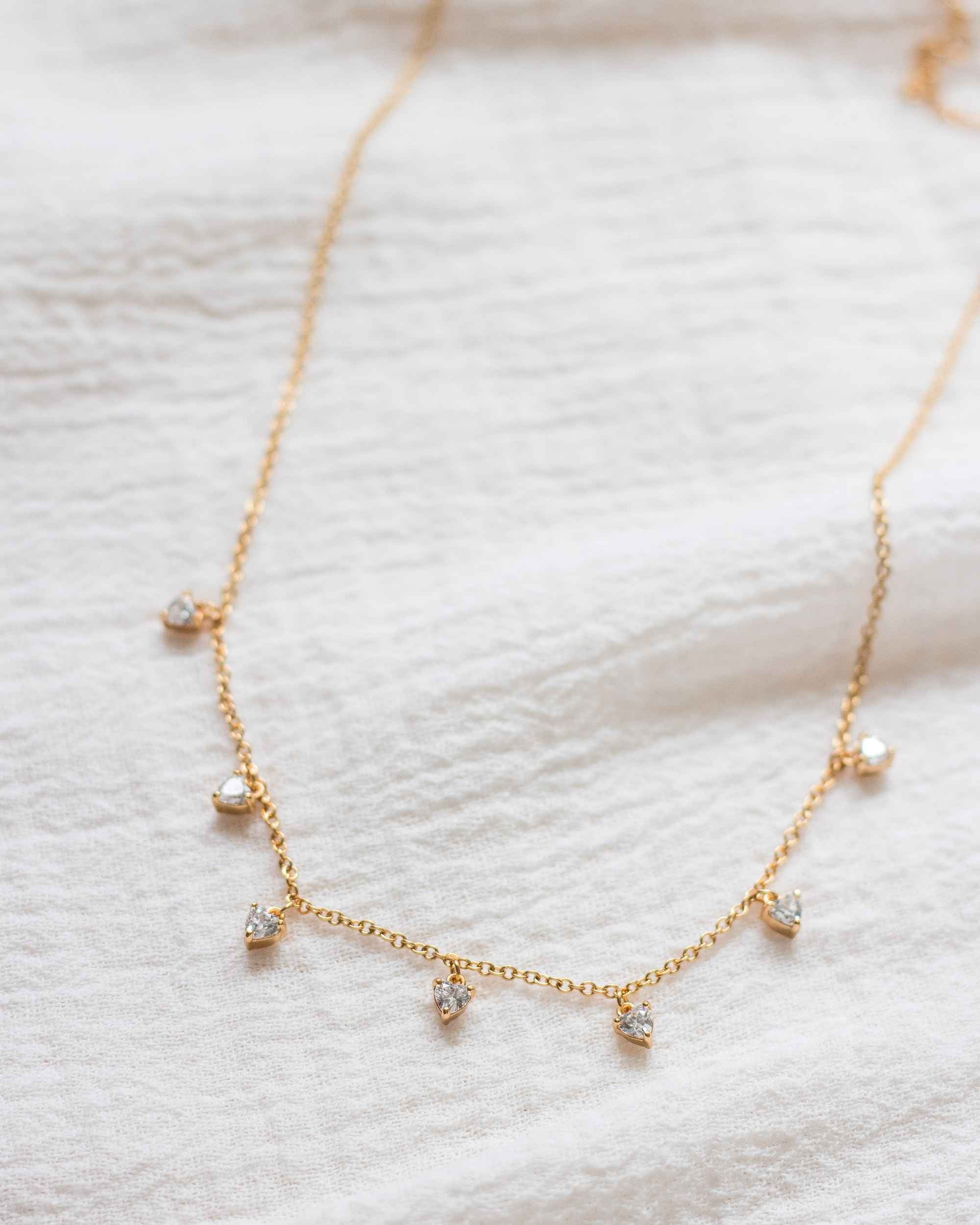 Peyton Multi Heart CZ Necklace (Final Sale)