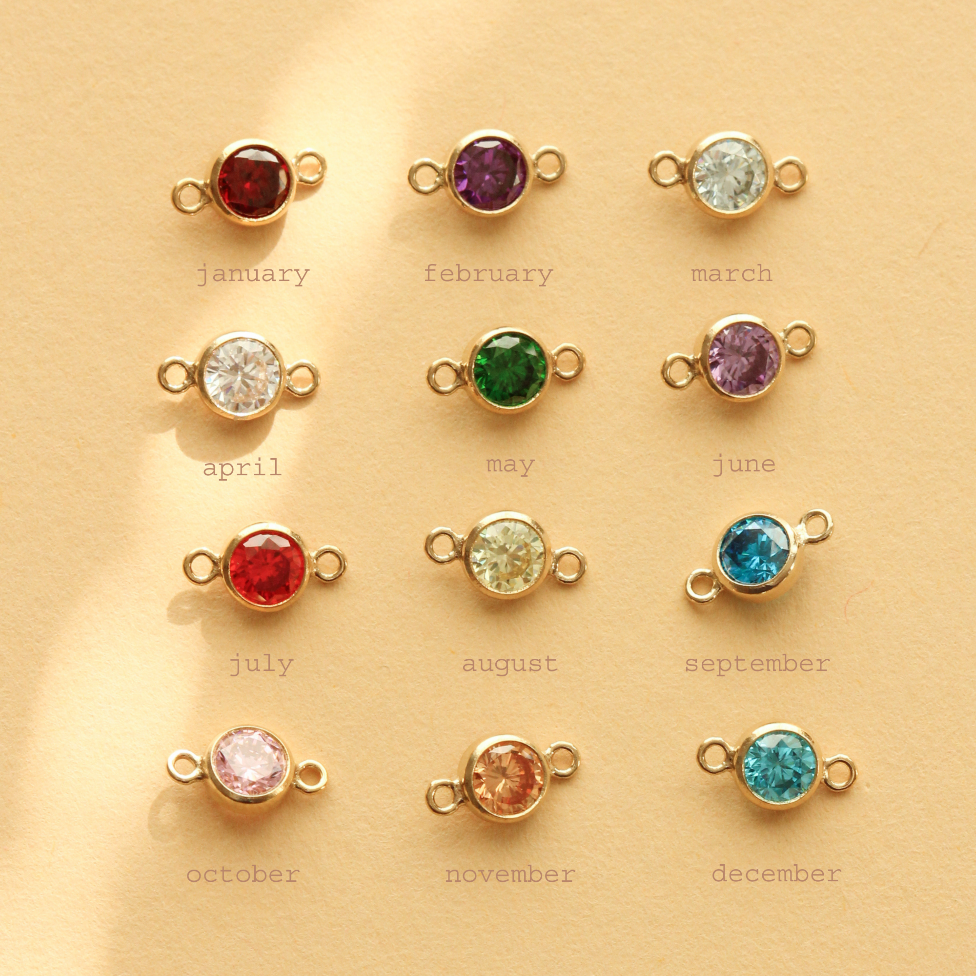 Custom Name Bracelet with Birthstone