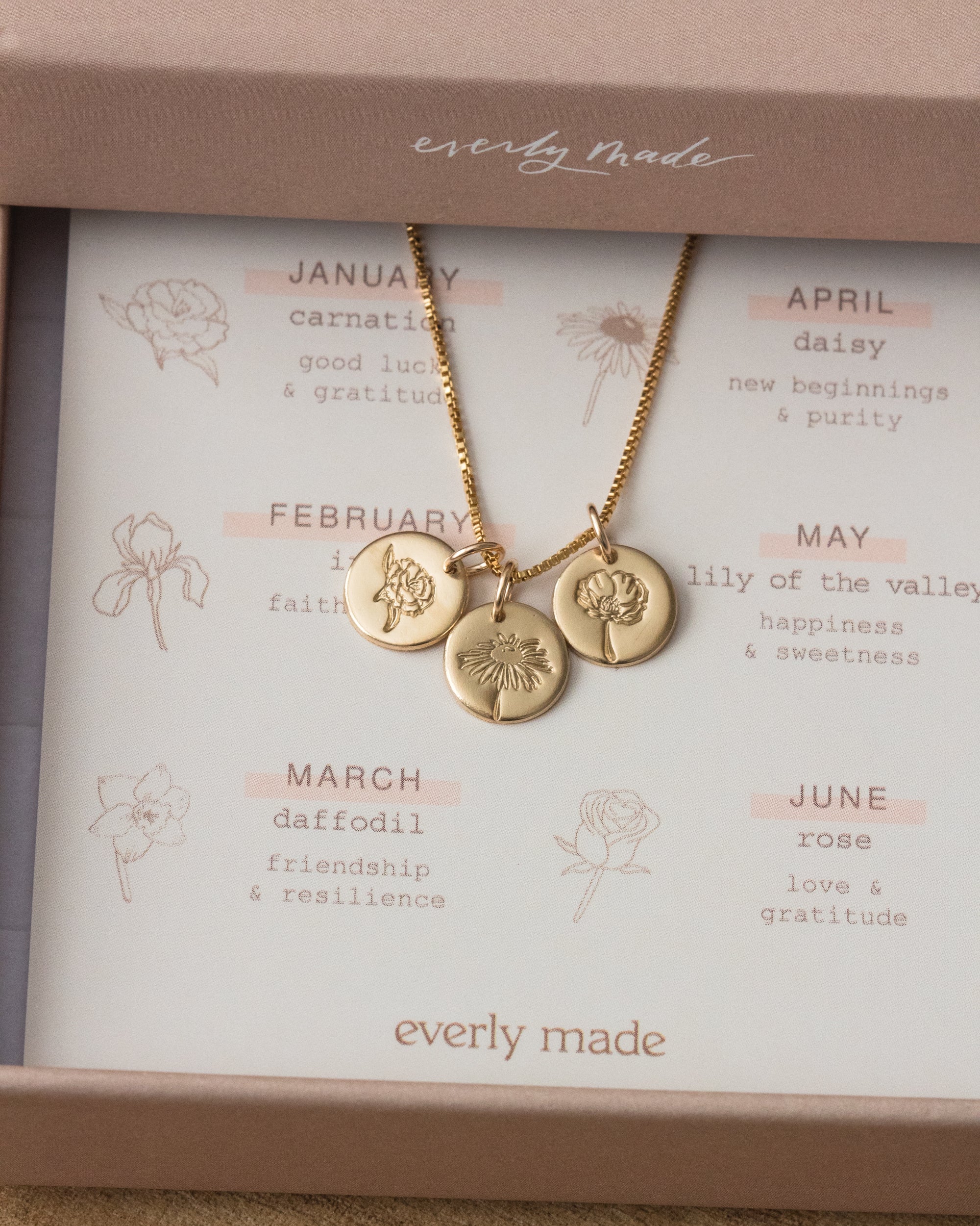 Flourish Birth Flower Necklace