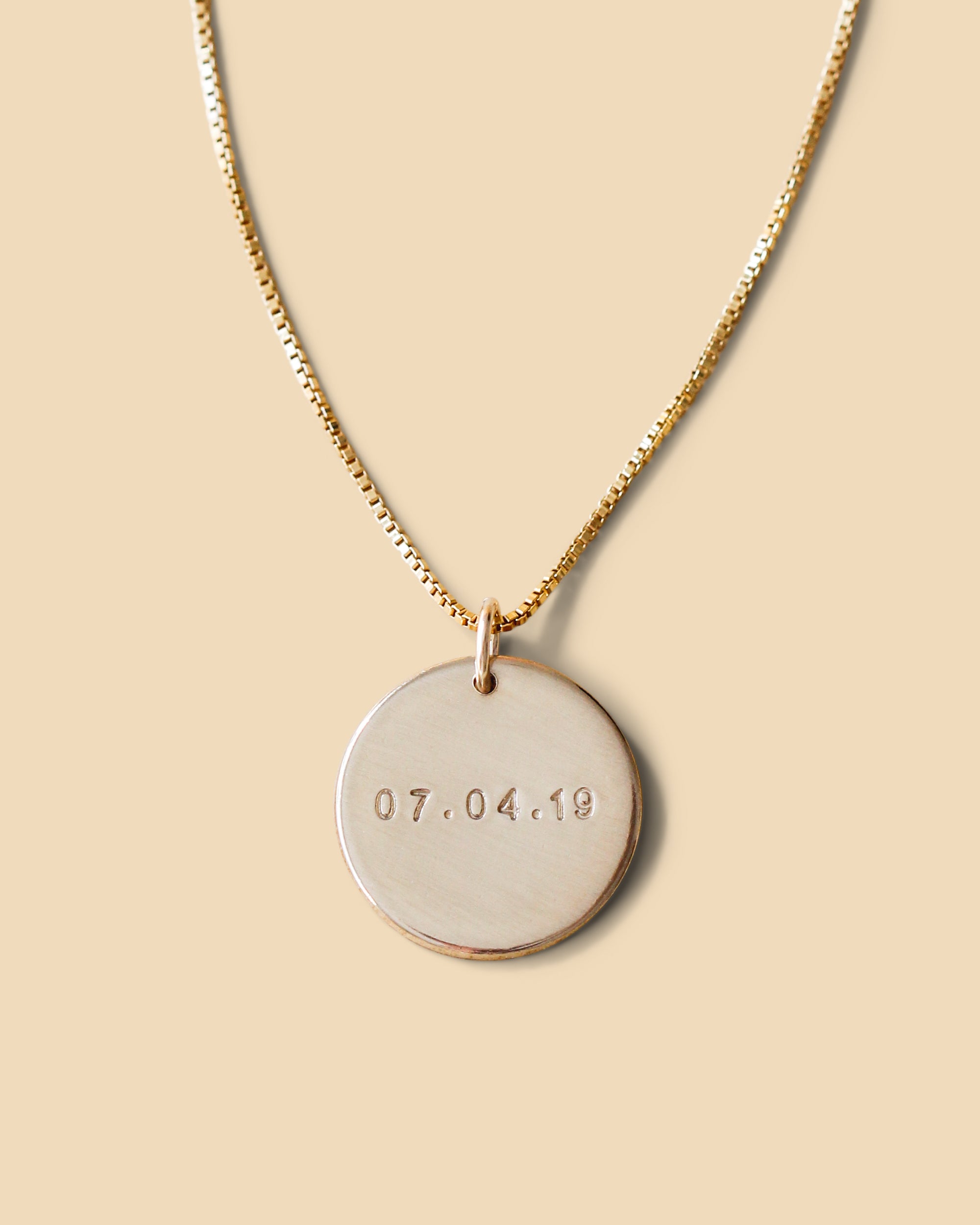 Date 16mm Coin Necklace