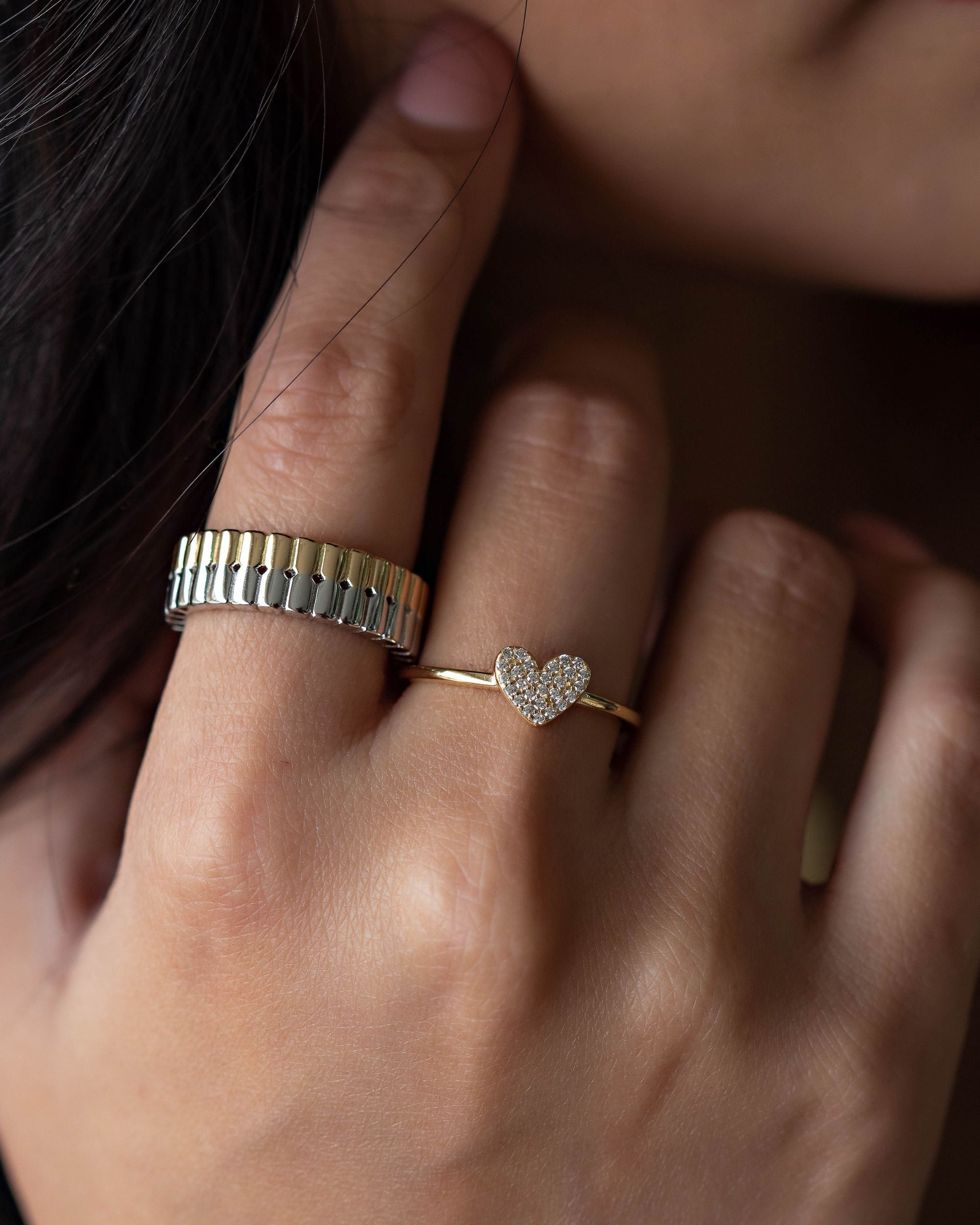 Luca Luxe Heart Ring