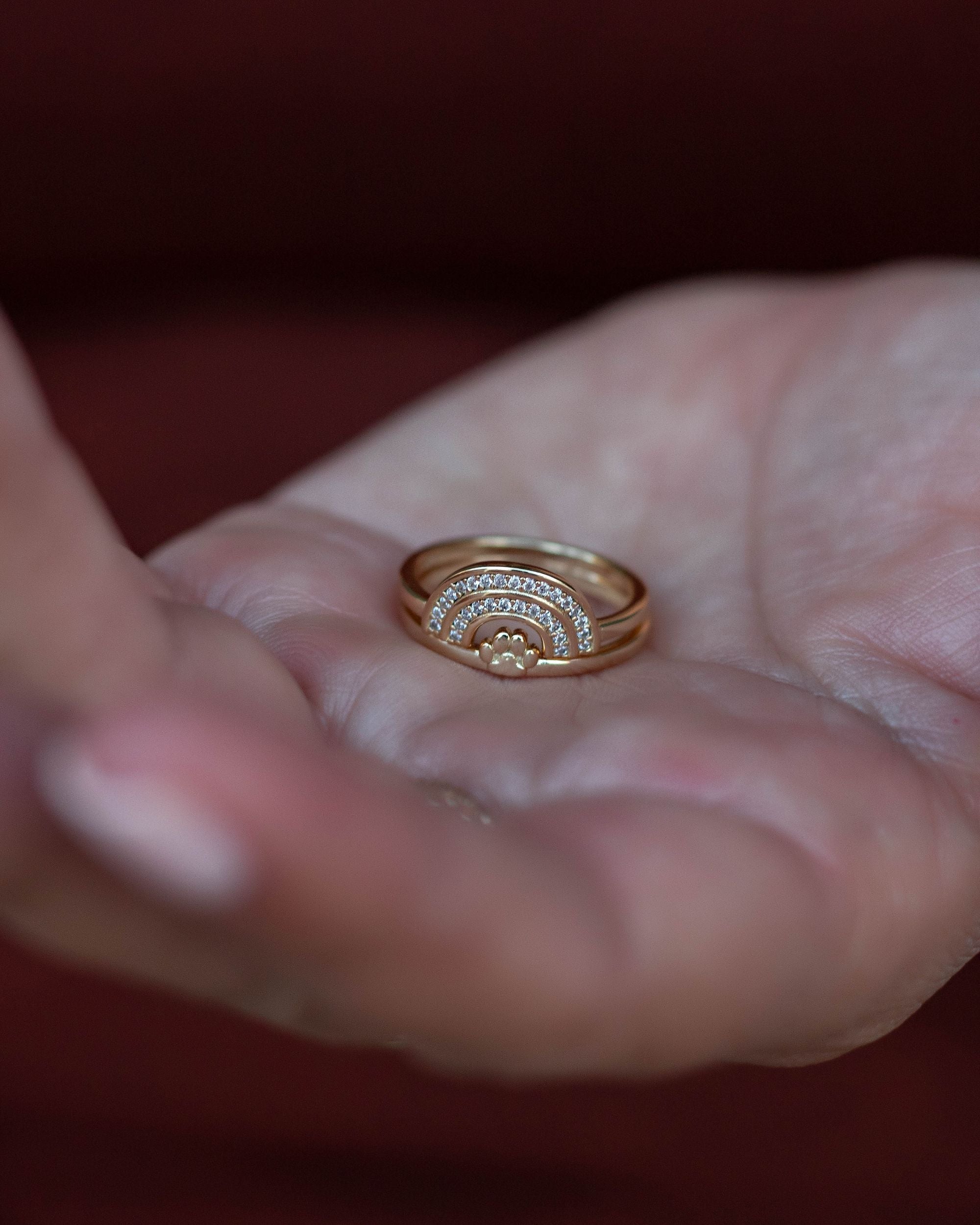Rainbow Bridge Ring Set