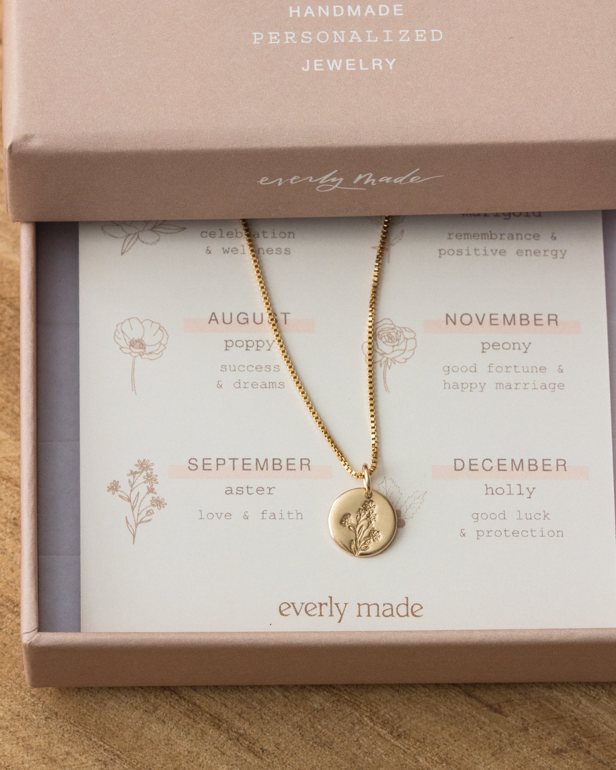 Flourish Birth Flower Necklace