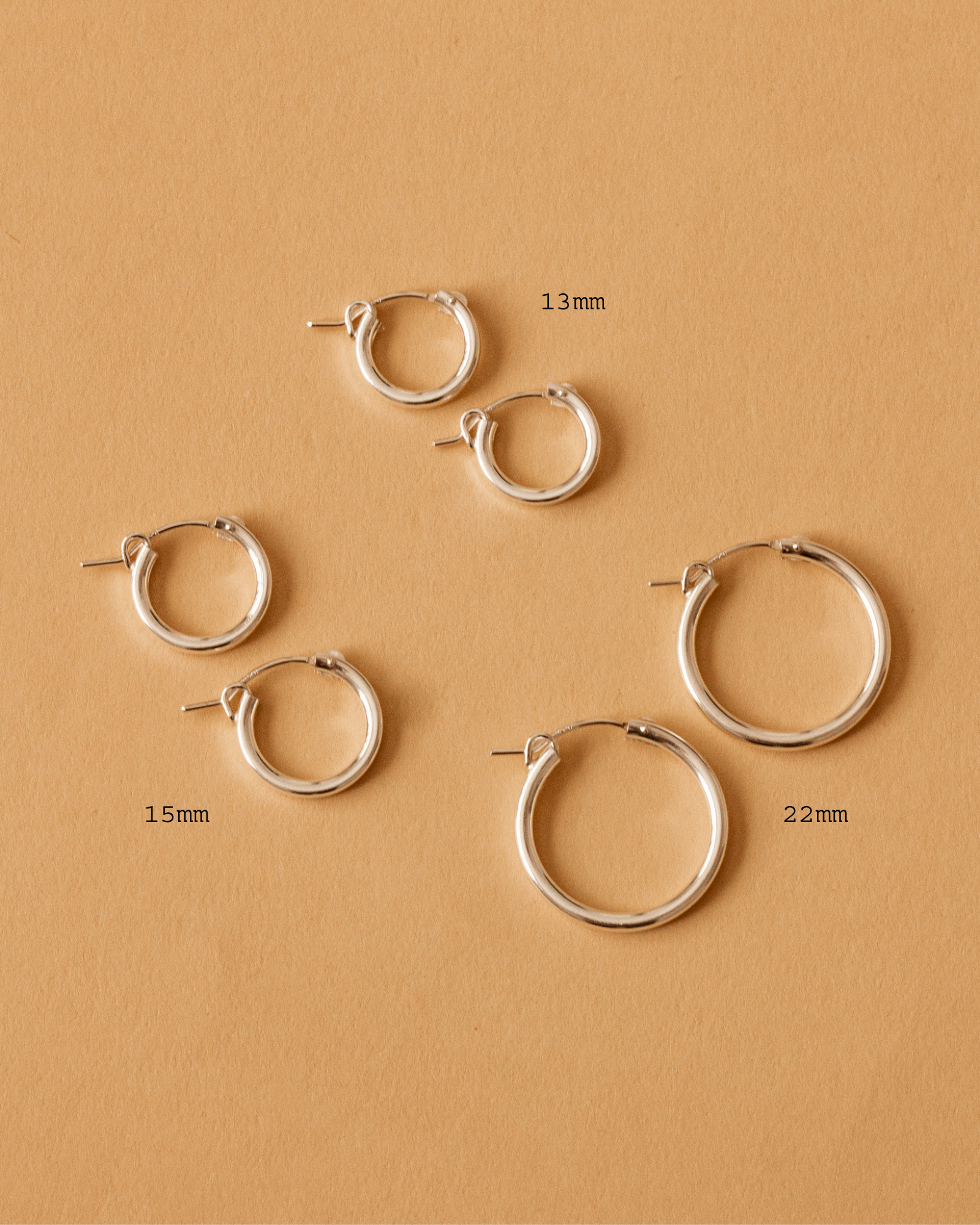 Sydney 15mm Hoop Earrings (Final Sale)