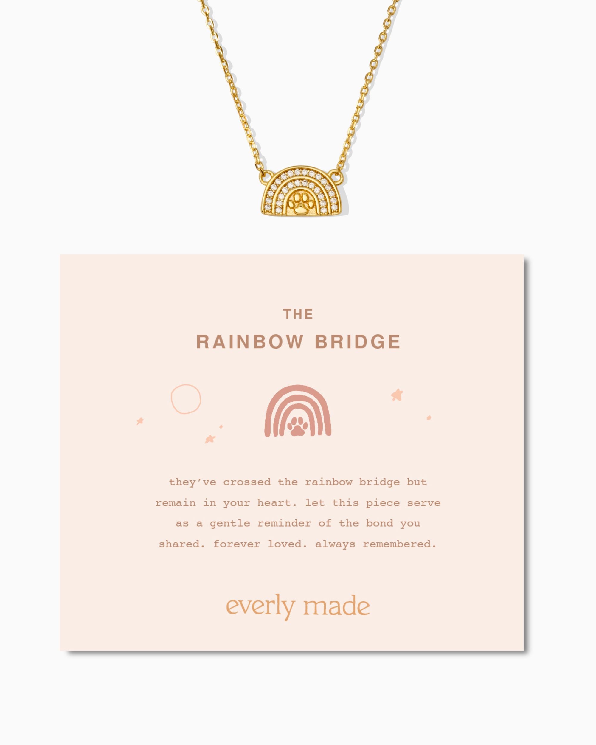 Rainbow Bridge Necklace • 18k Solid Gold