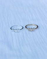 Linked Hearts CZ Ring • Friendship