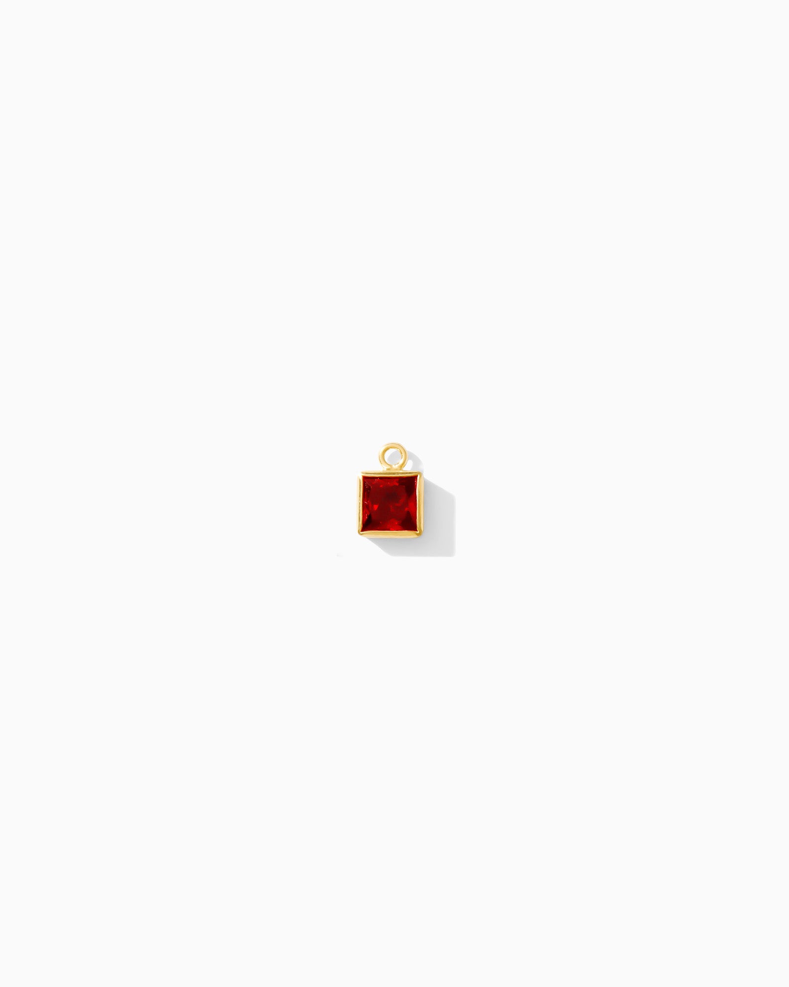 4mm Cassia Square Birthstone Charm