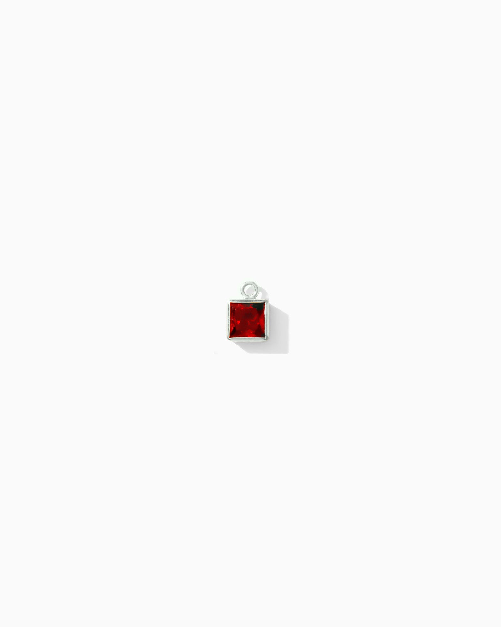 4mm Cassia Square Birthstone Charm
