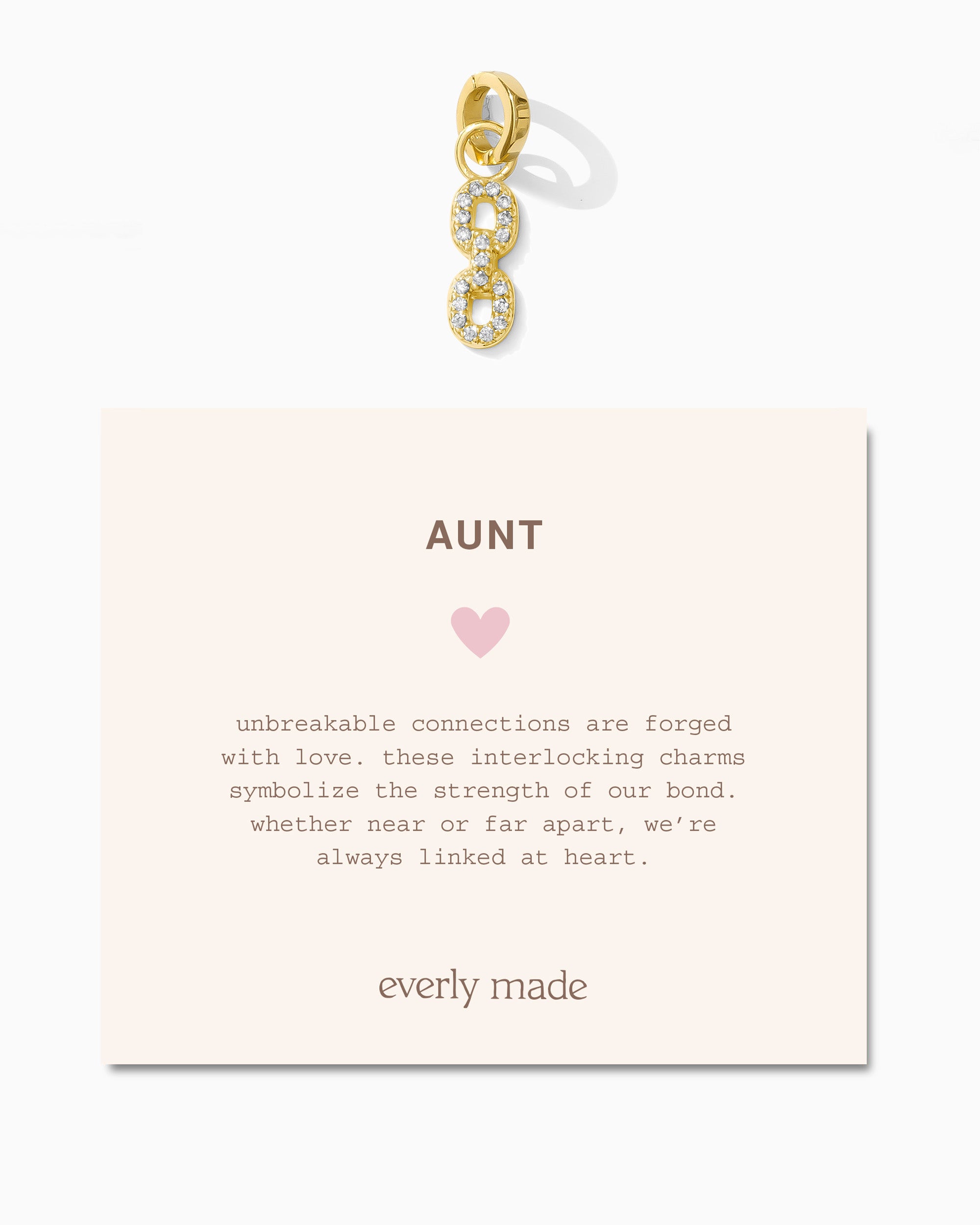 Pavé Linked Clarke Charm • Aunt