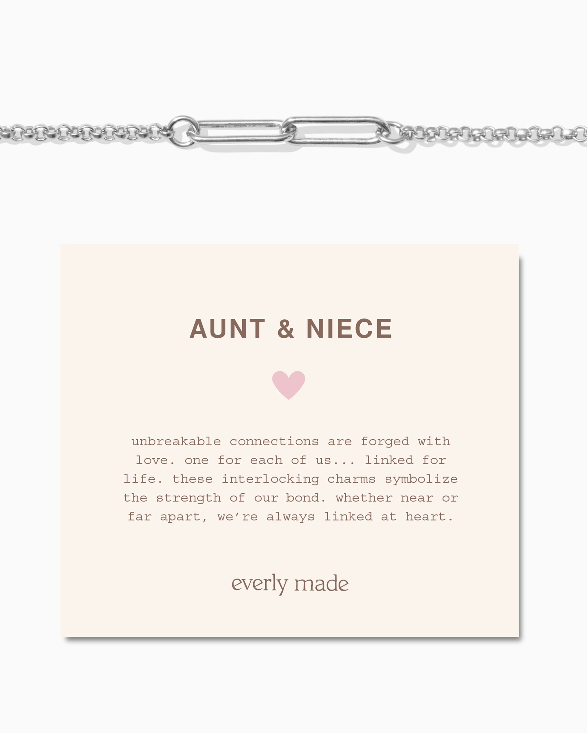 Aunt & Niece Bracelet. Gold Chain Bracelet - Everly Made