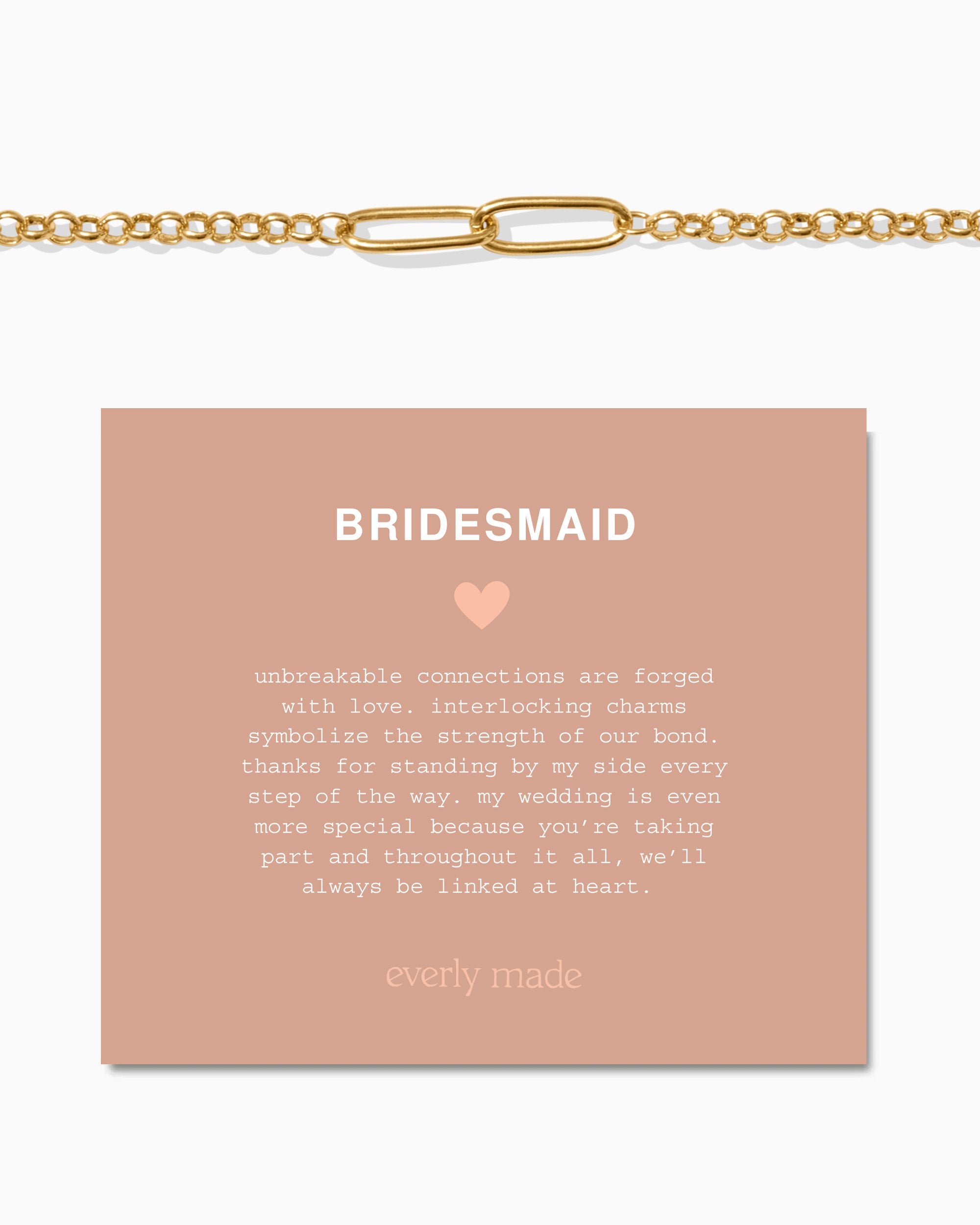 Linked Bracelet • Bridesmaid