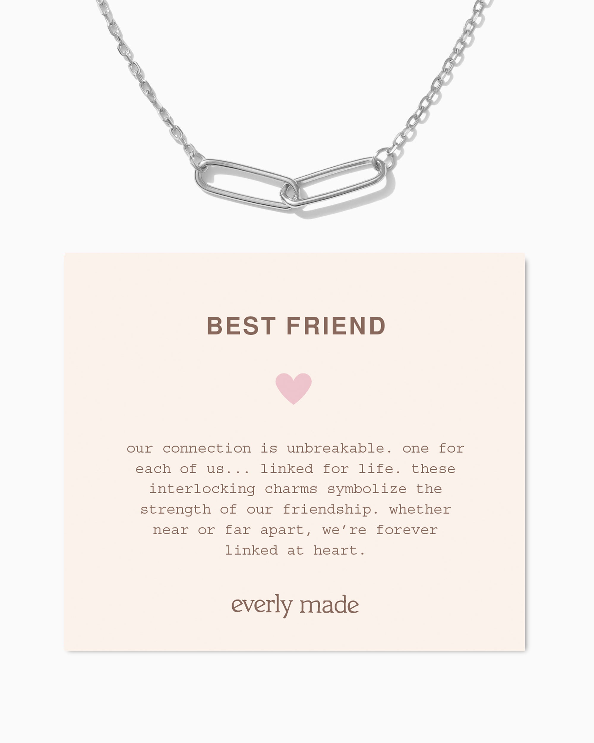 Best Friend Necklace. Choose Number of Links - Everly Made