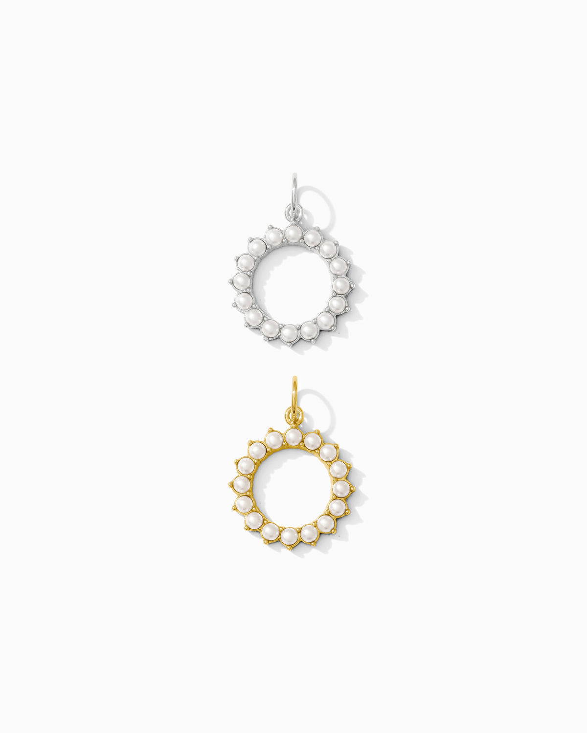 Pearl Open Circle Charm (Final Sale)