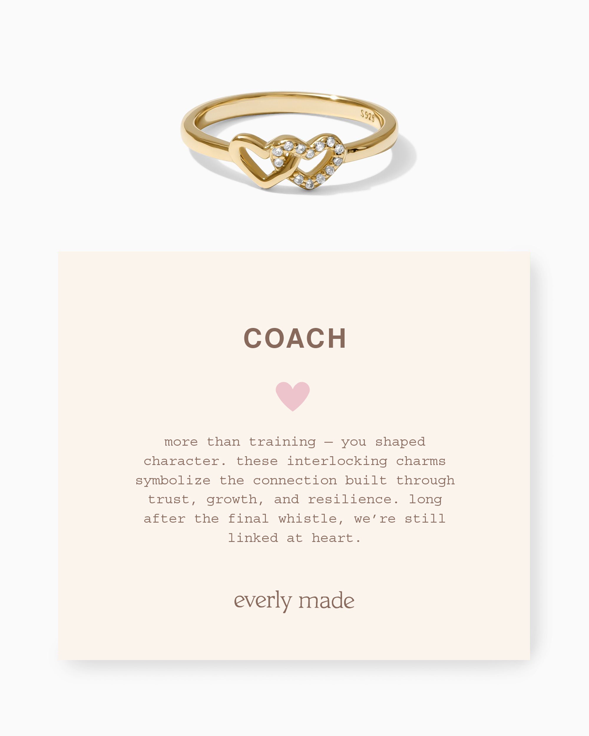 Linked Hearts CZ Ring • Coach (Final Sale)
