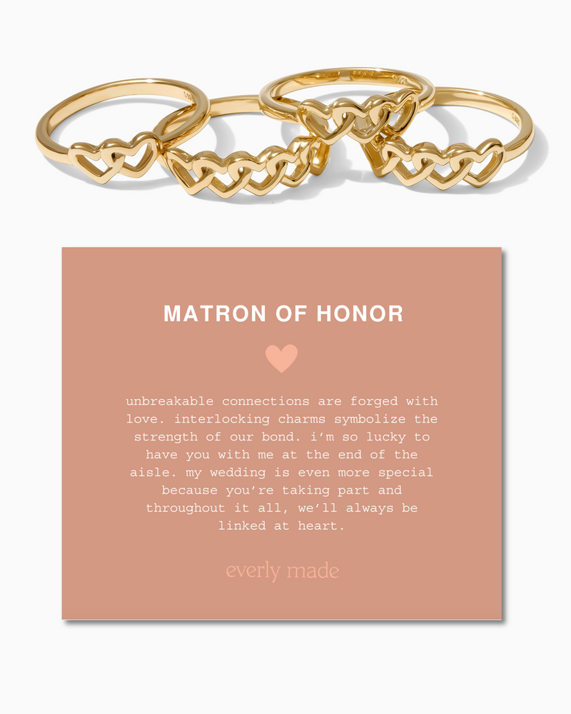 Linked Hearts Ring • Matron of honor