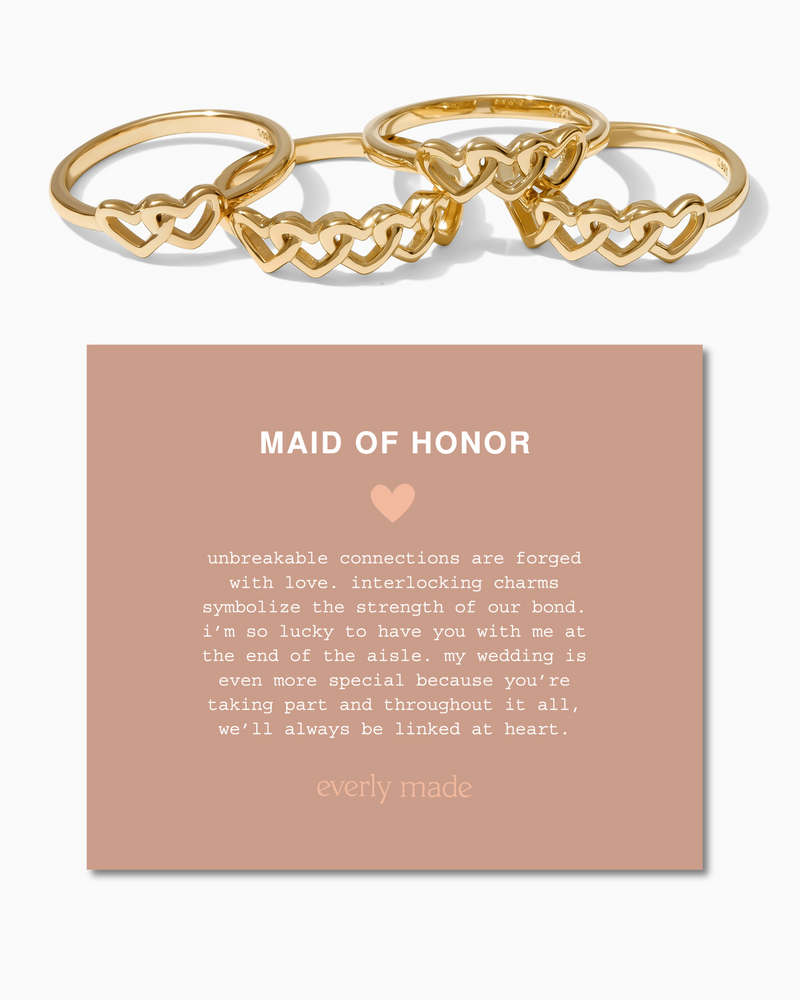 Linked Hearts Ring • Maid of honor