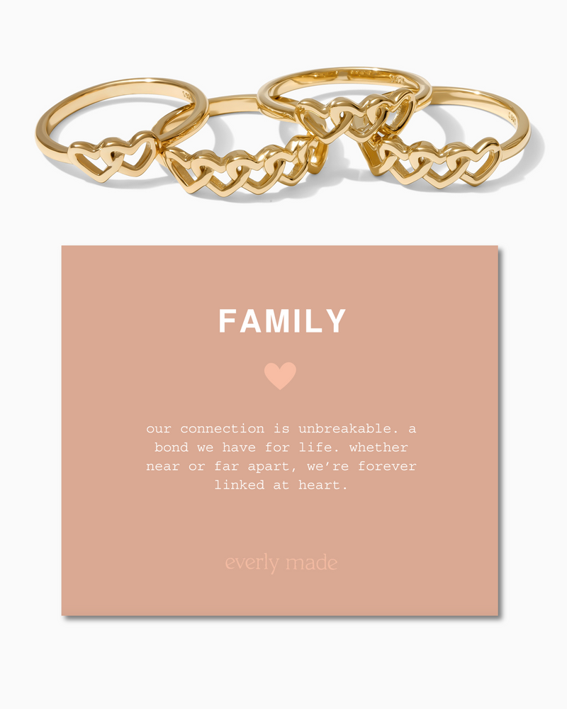 Linked Hearts Ring • Family