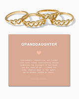 Linked Hearts Ring • Granddaughter