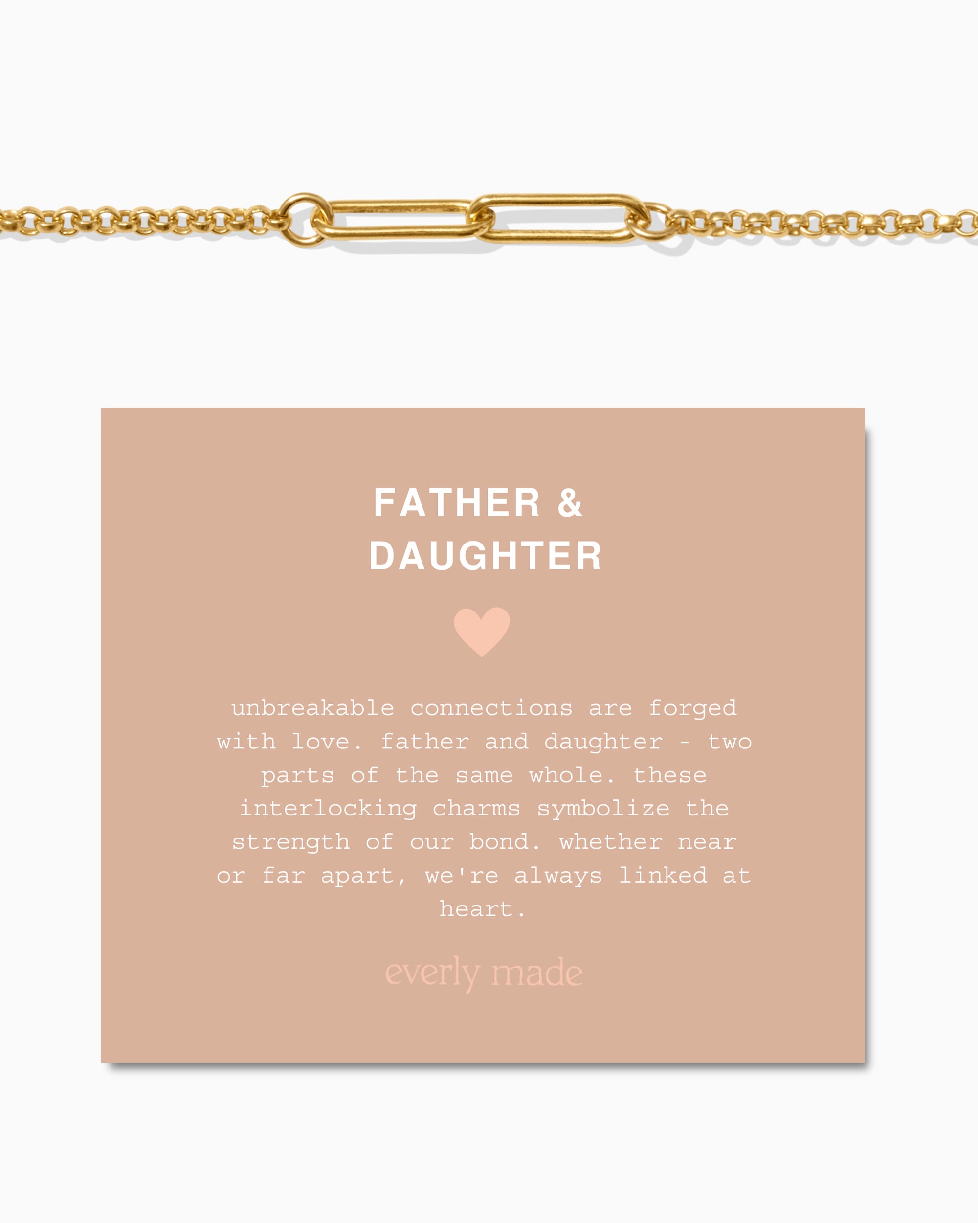 Linked Bracelet • Father & Daughter