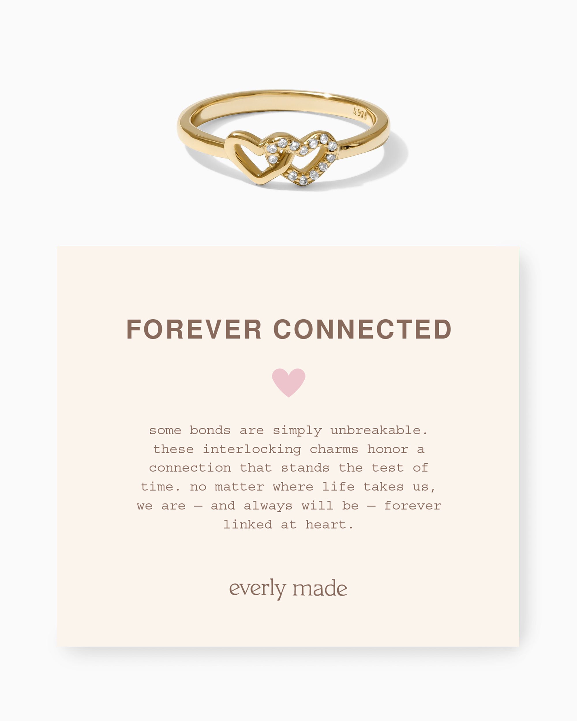 Linked Hearts CZ Ring • Forever Connected (Final Sale)
