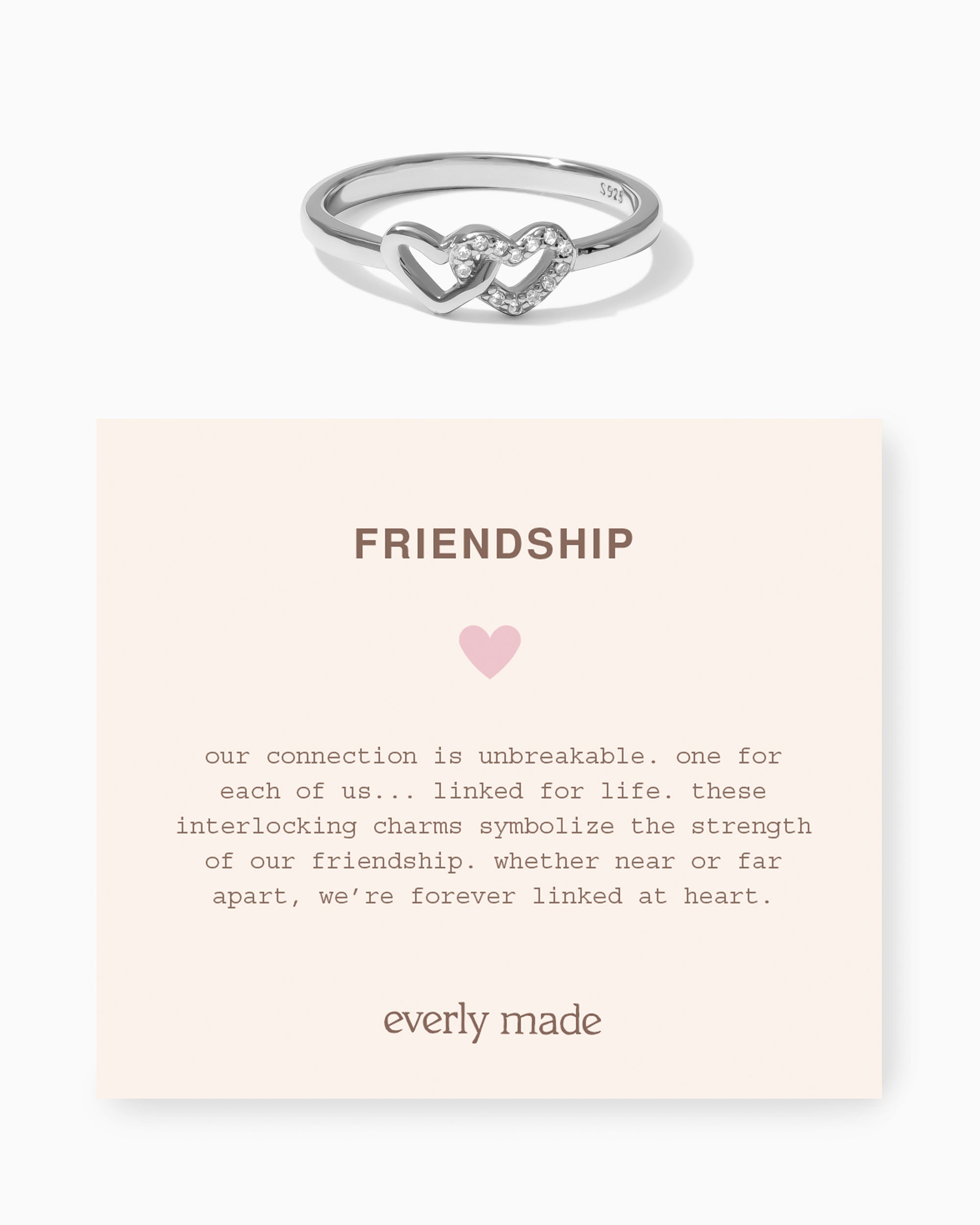 Linked Hearts CZ Ring • Friendship (Final Sale)