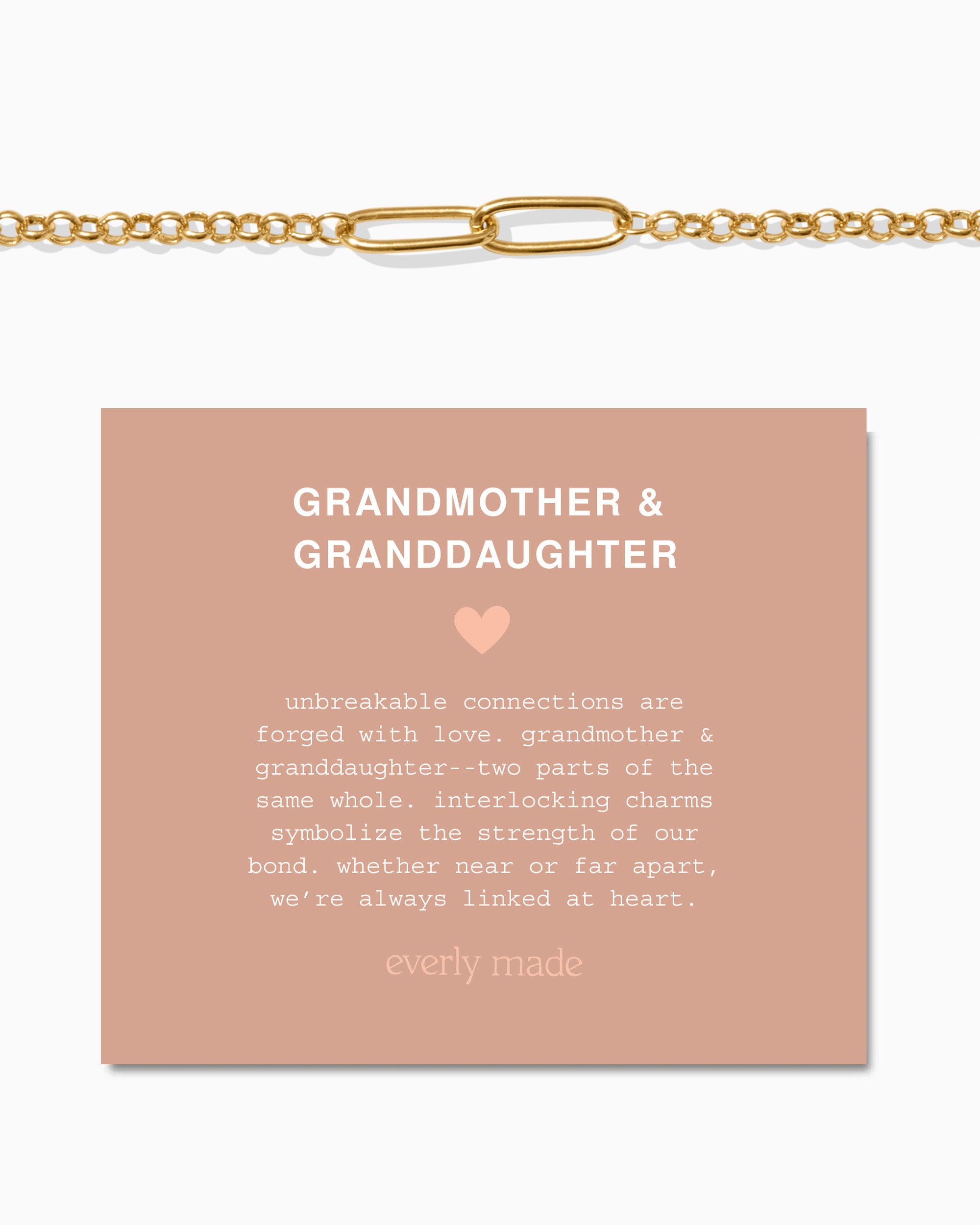 Linked Bracelet • Grandmother & Granddaughter