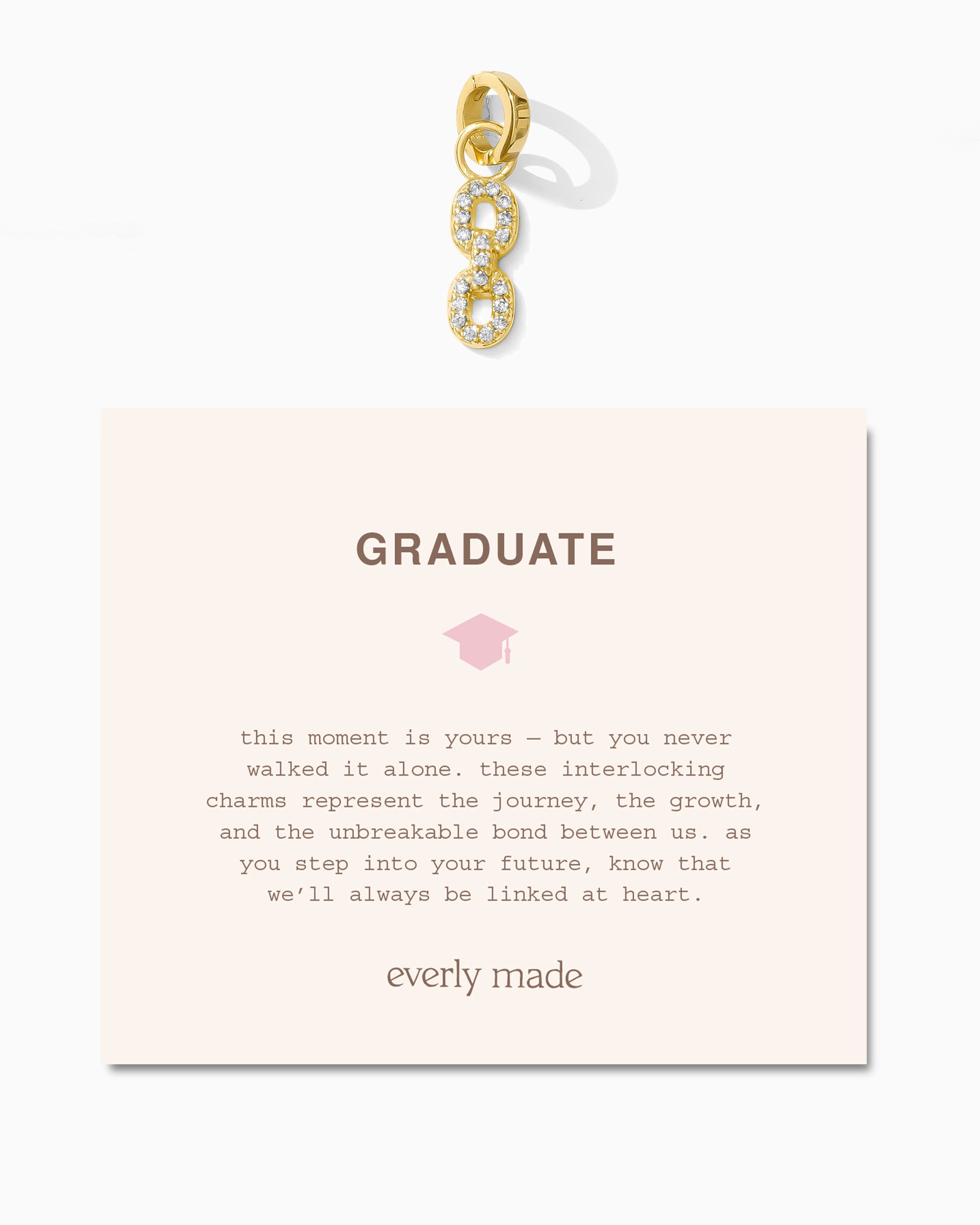 Pavé Linked Clarke Charm • Graduate