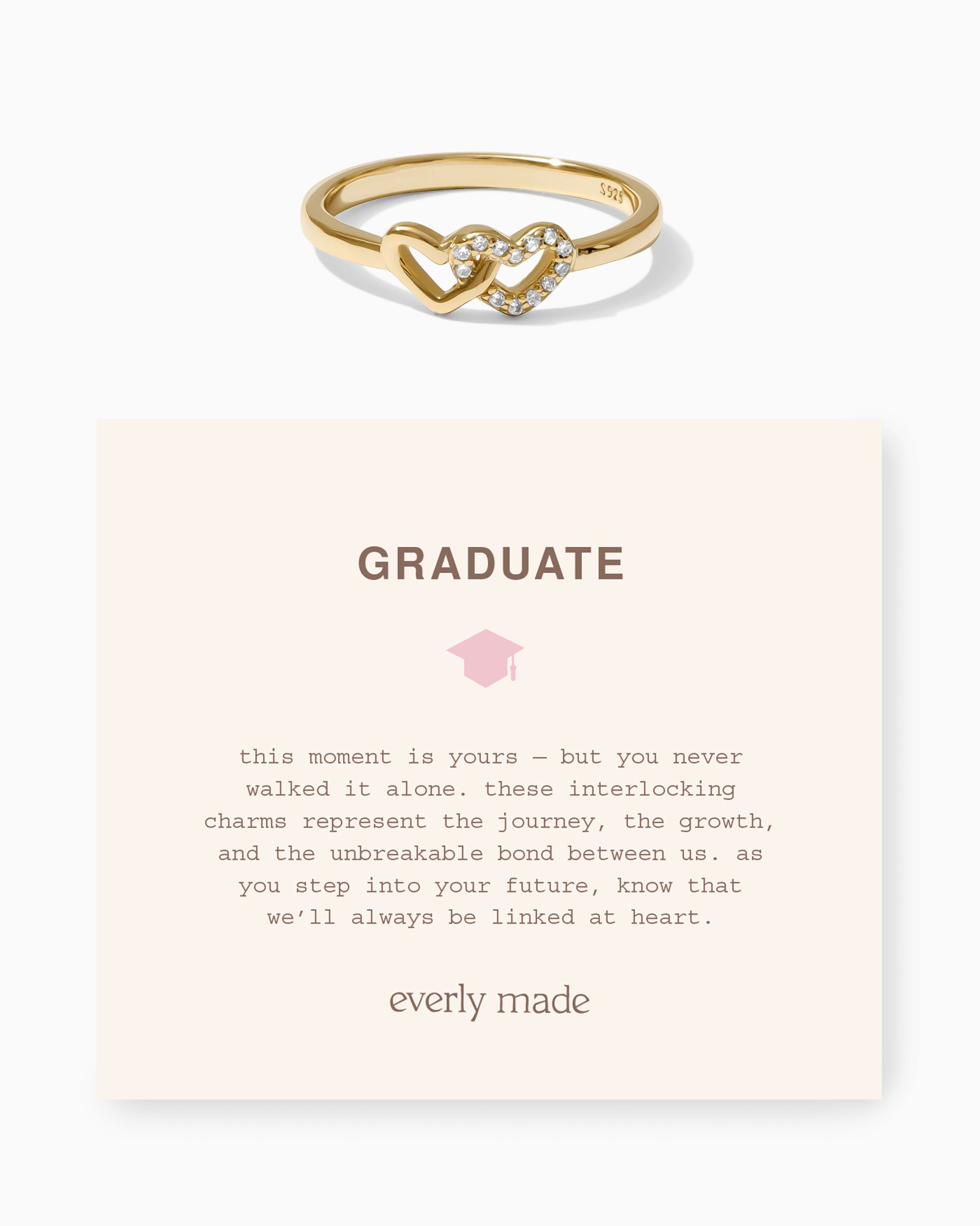 Linked Hearts CZ Ring • Graduate (Final Sale)