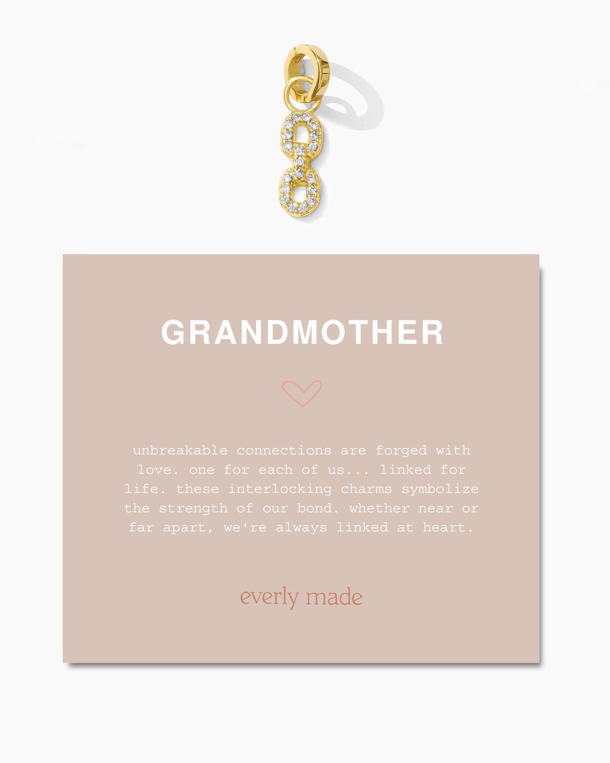 Pavé Linked Clarke Charm • Grandmother