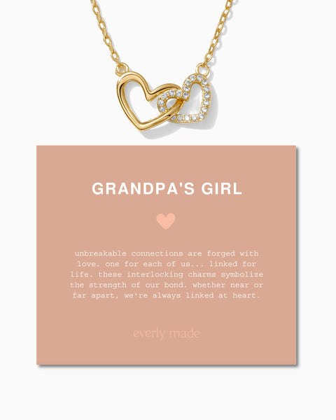 Linked Hearts Necklace • Grandpa's Girl