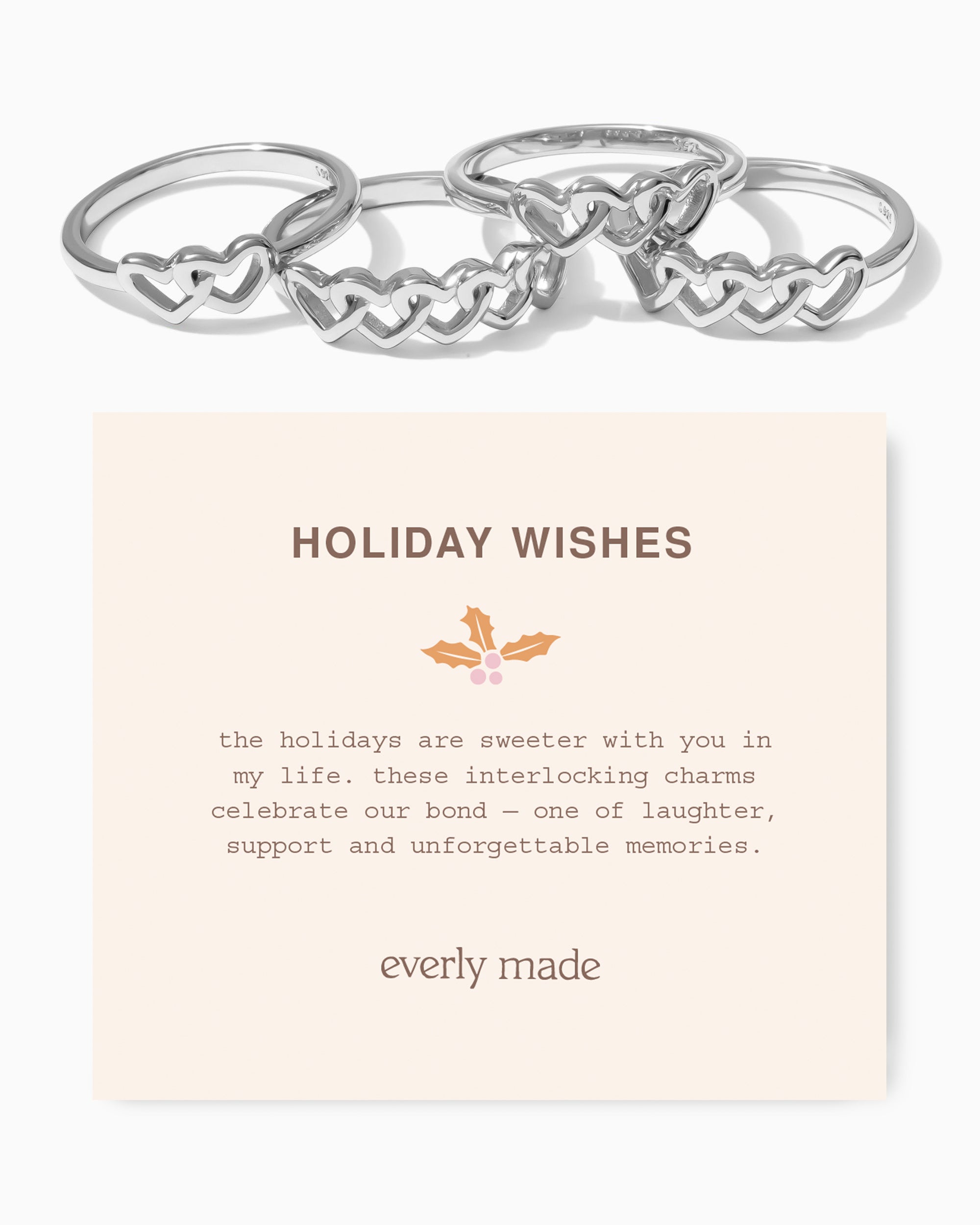 Linked Hearts Ring • Holiday Wishes