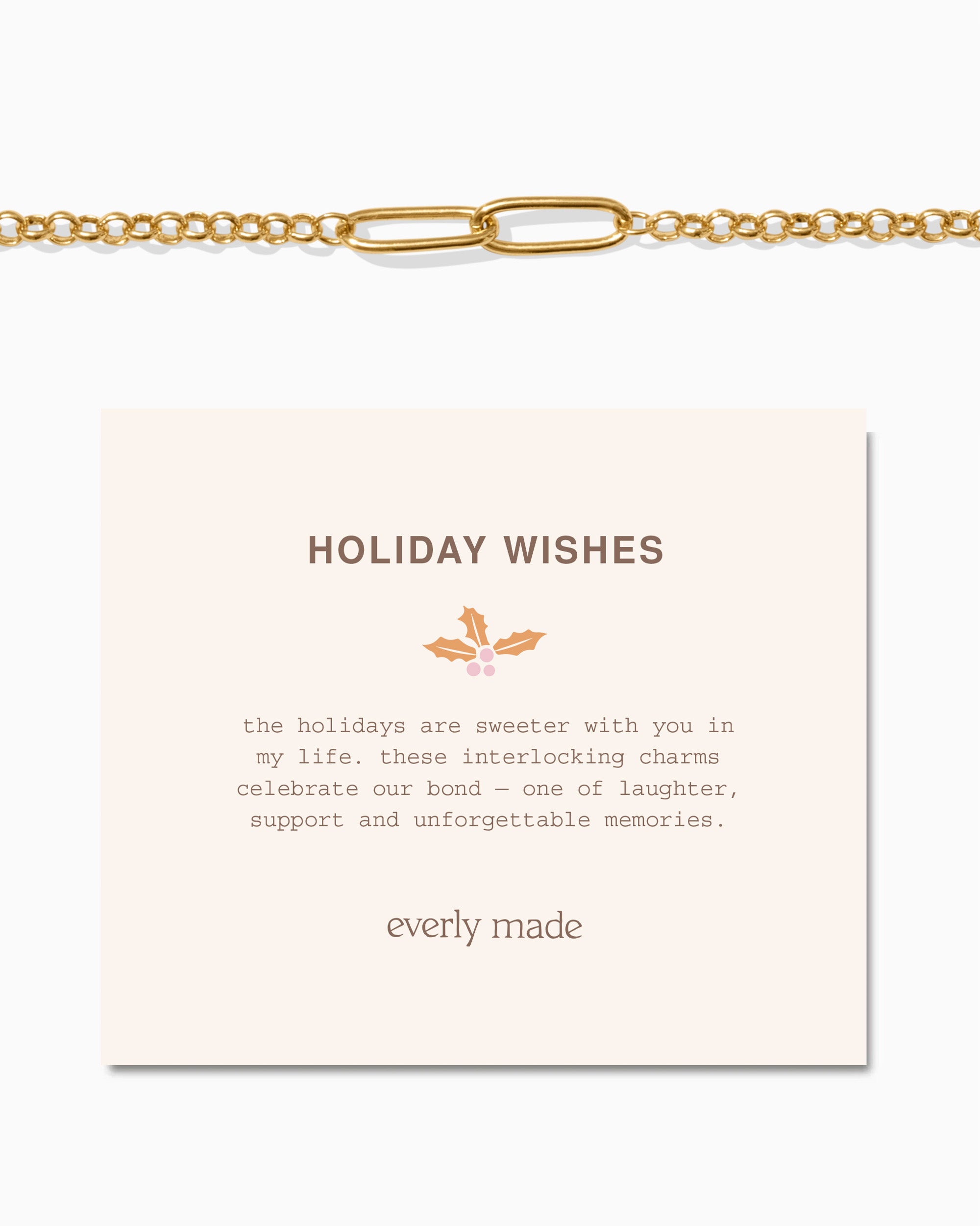 Linked Bracelet • Holiday Wishes