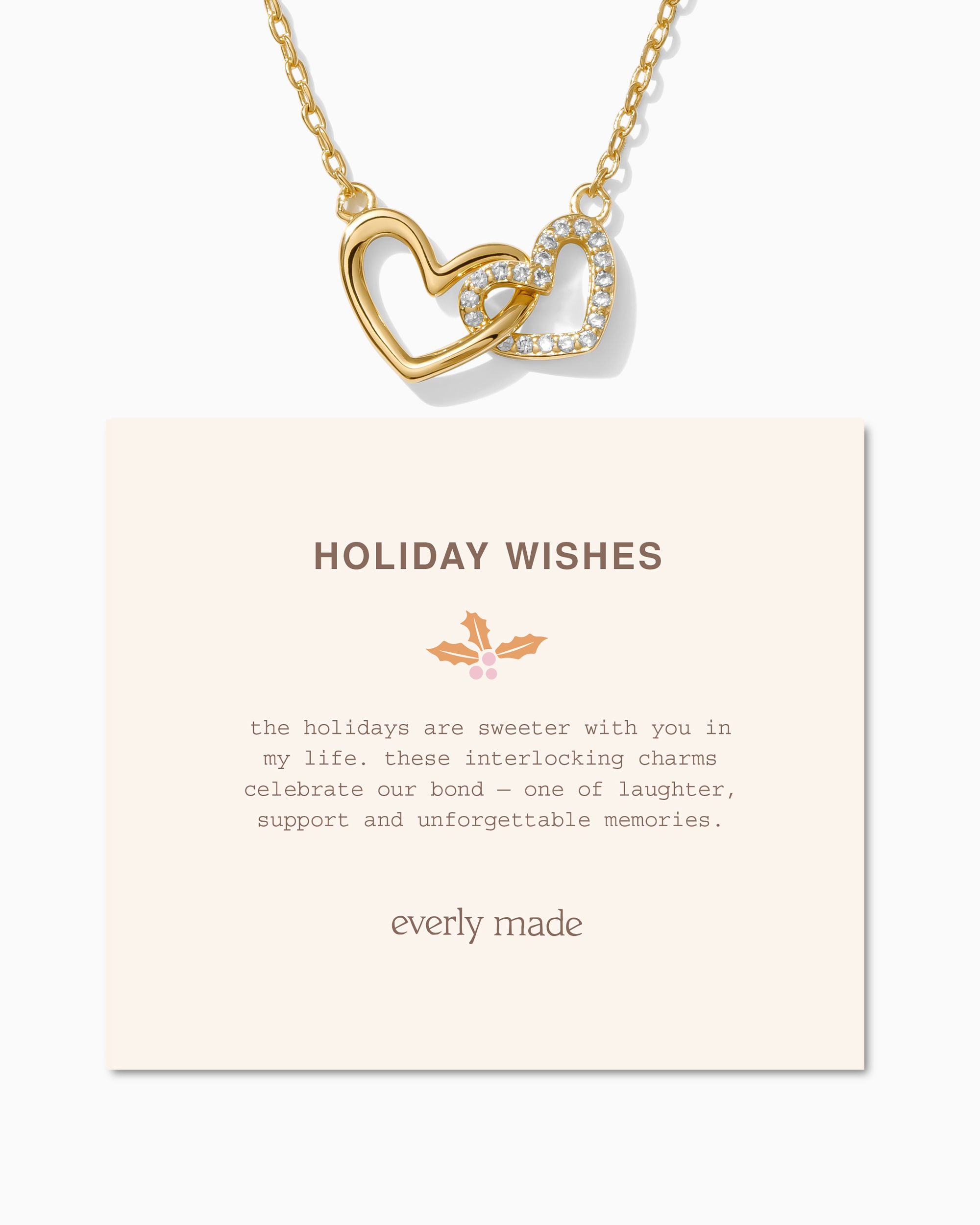 Linked Hearts Necklace • Holiday Wishes