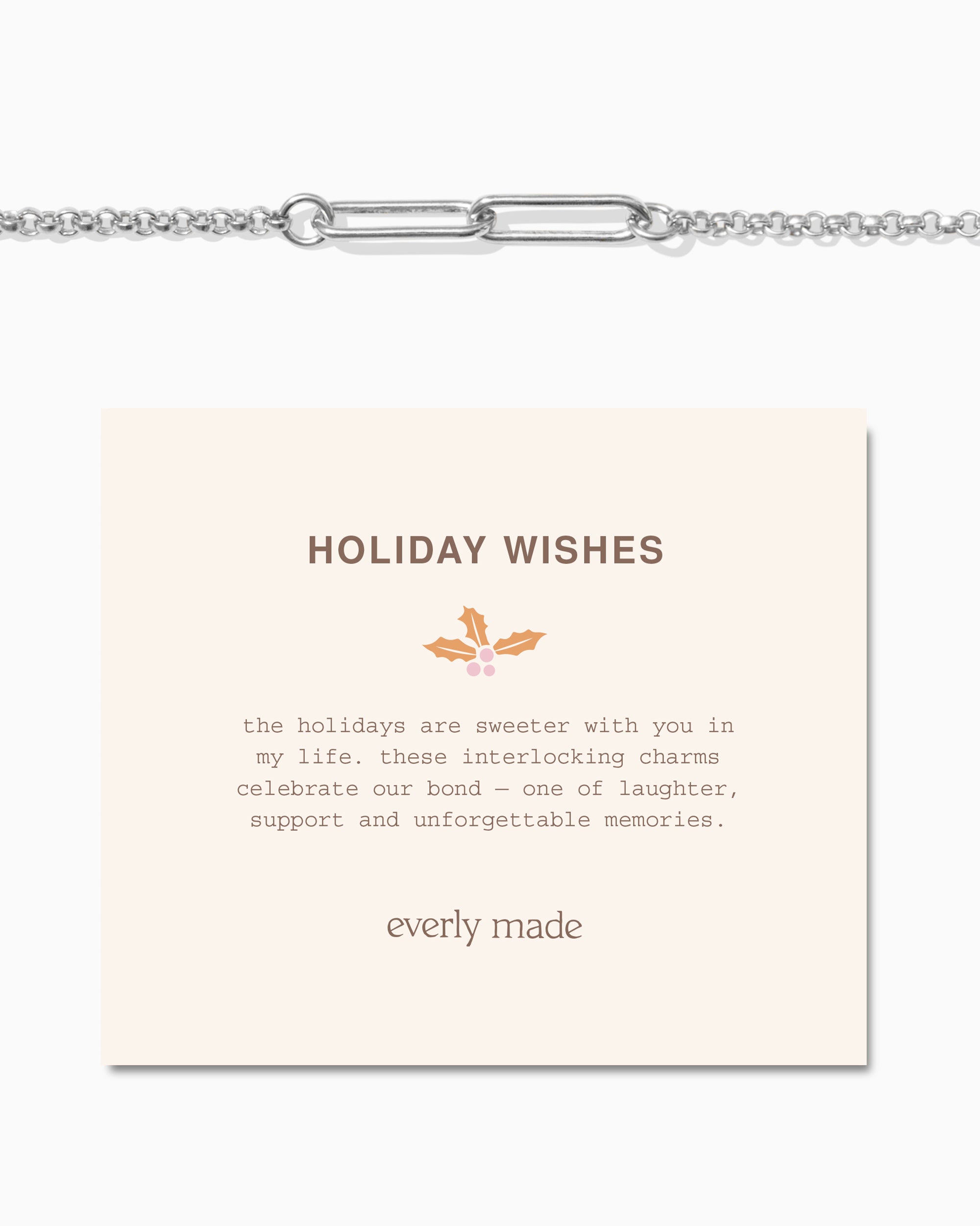Linked Bracelet • Holiday Wishes