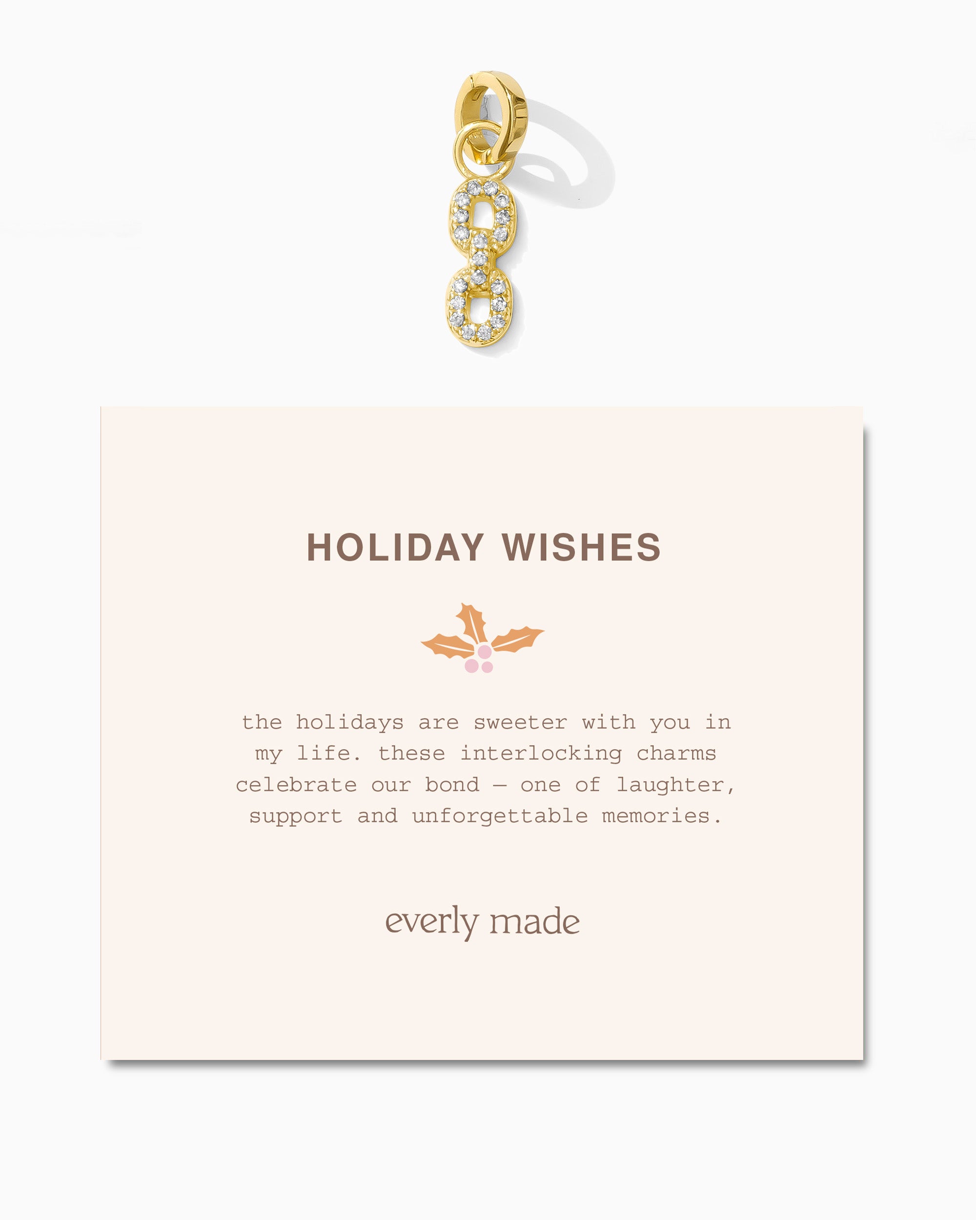 Pavé Linked Clarke Charm • Holiday Wishes