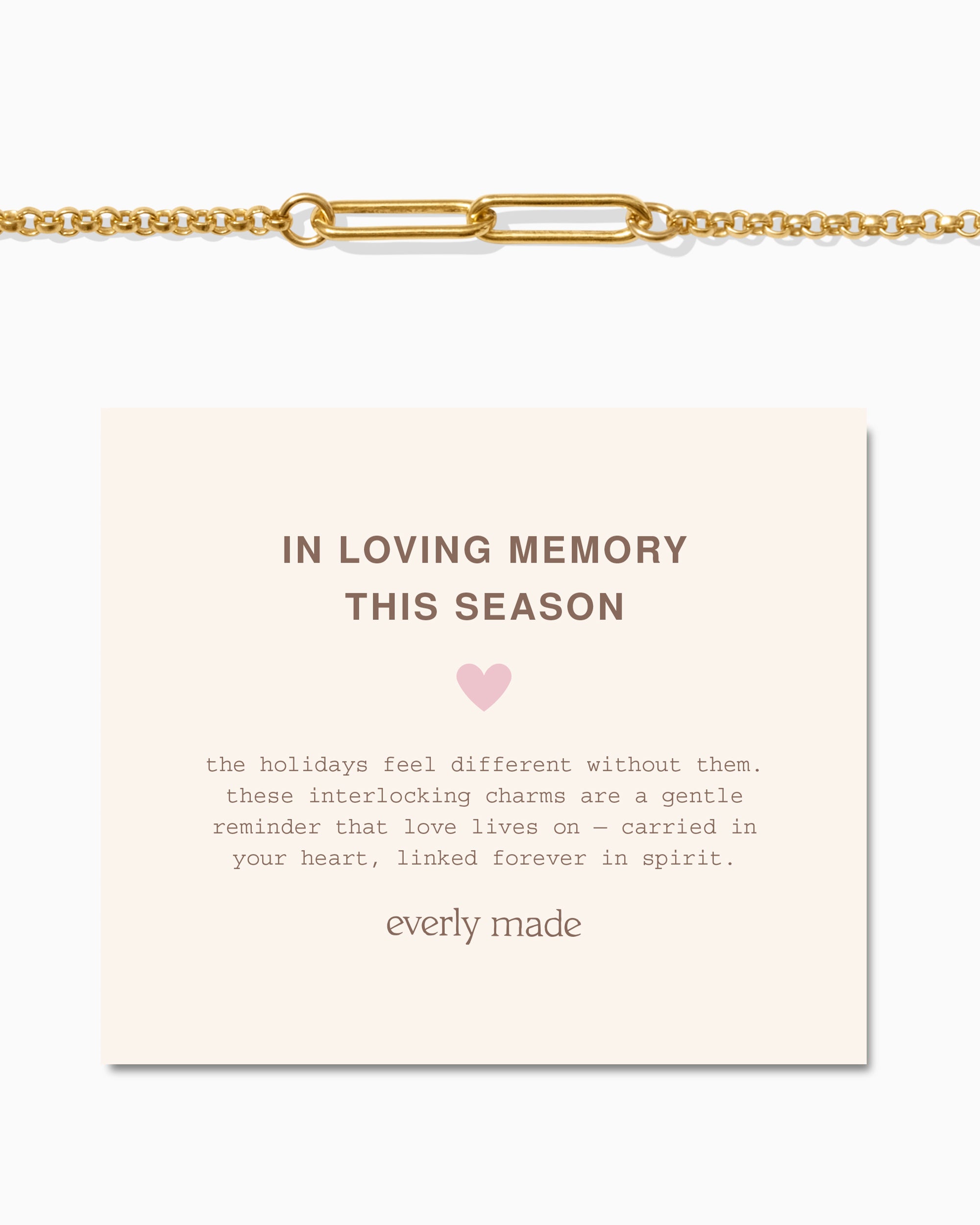 Linked Bracelet • In Loving Memory This Season