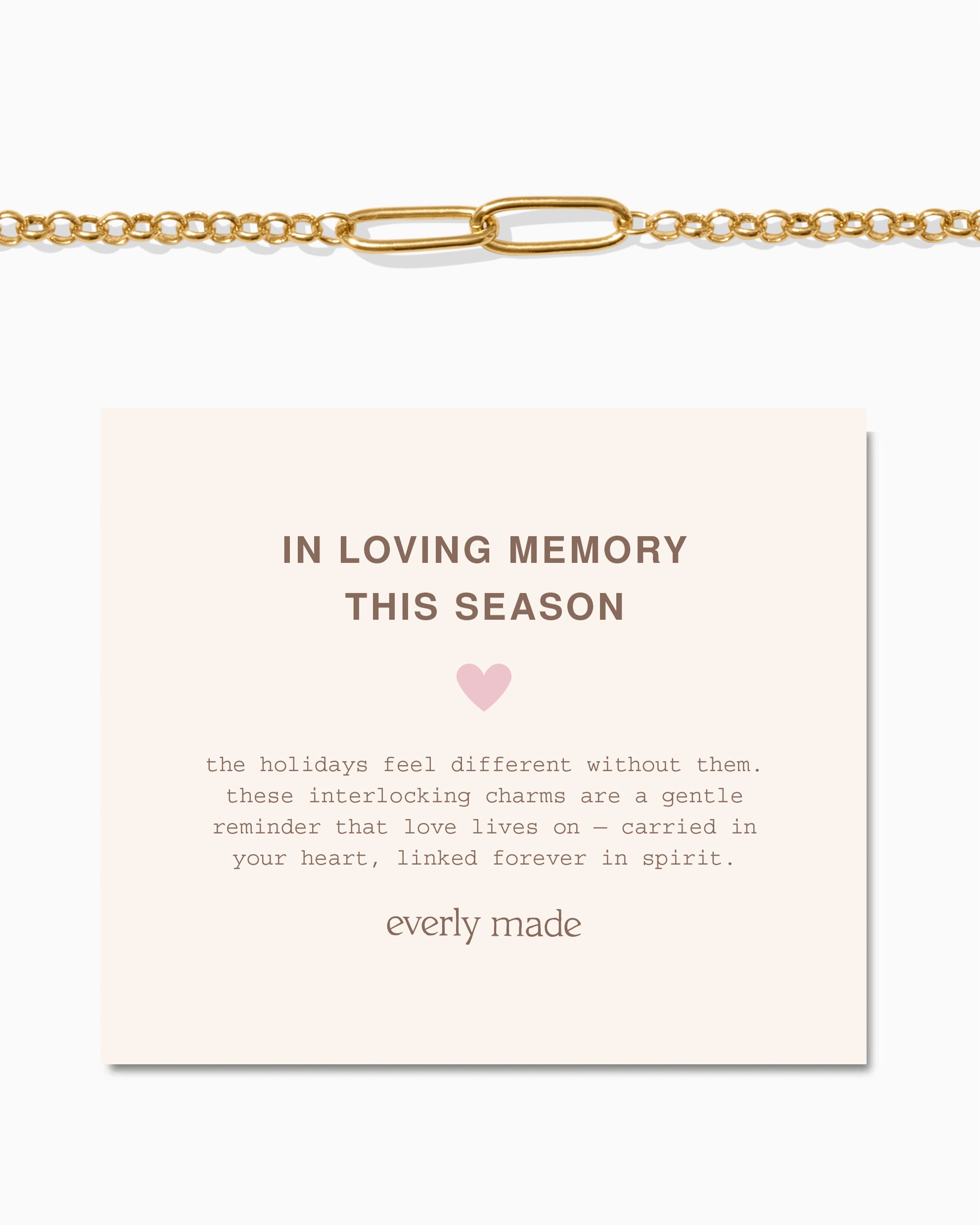 Linked Bracelet • In Loving Memory This Season