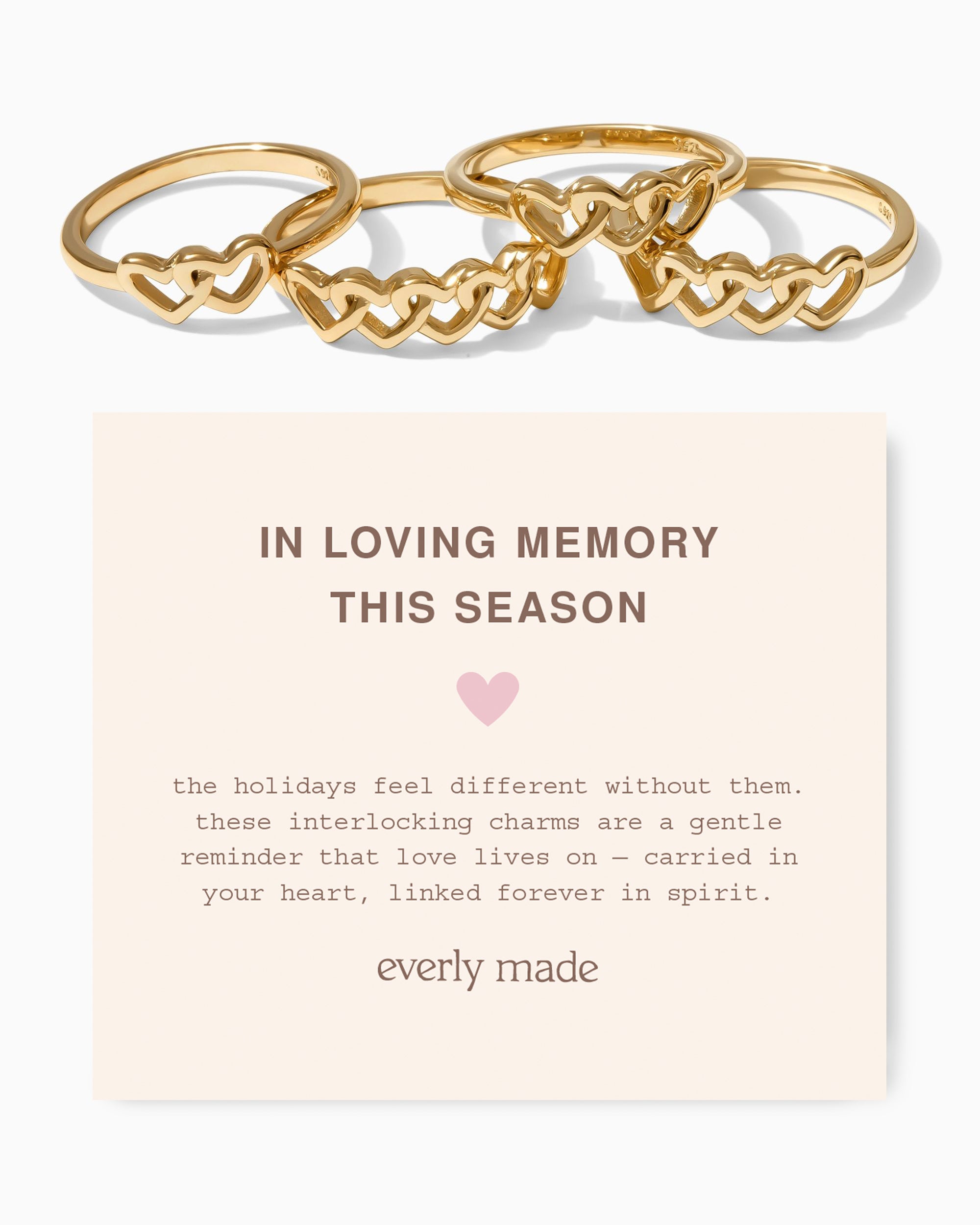 Linked Hearts Ring • In Loving Memory This Season