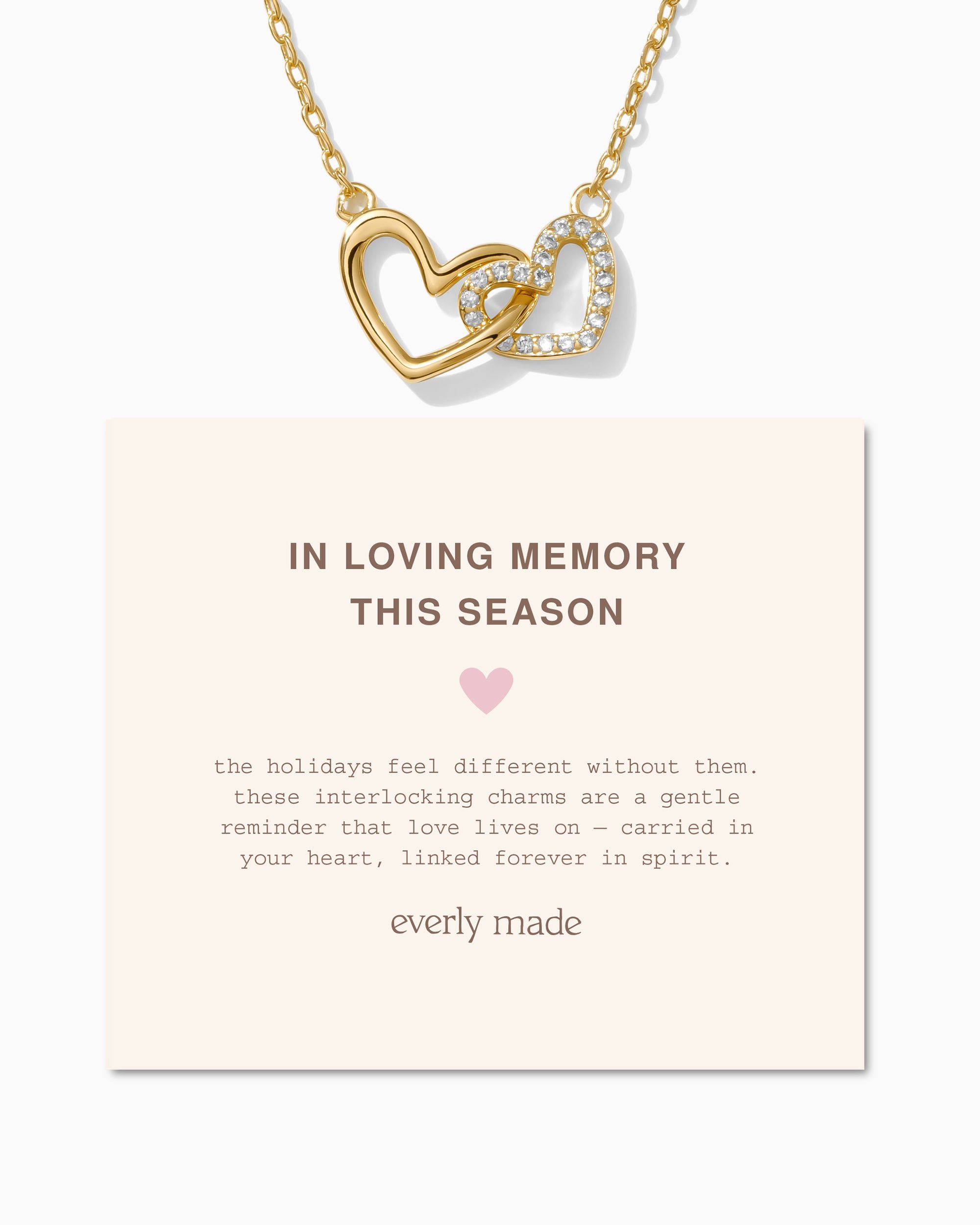 Linked Hearts Necklace • In Loving Memory This Season