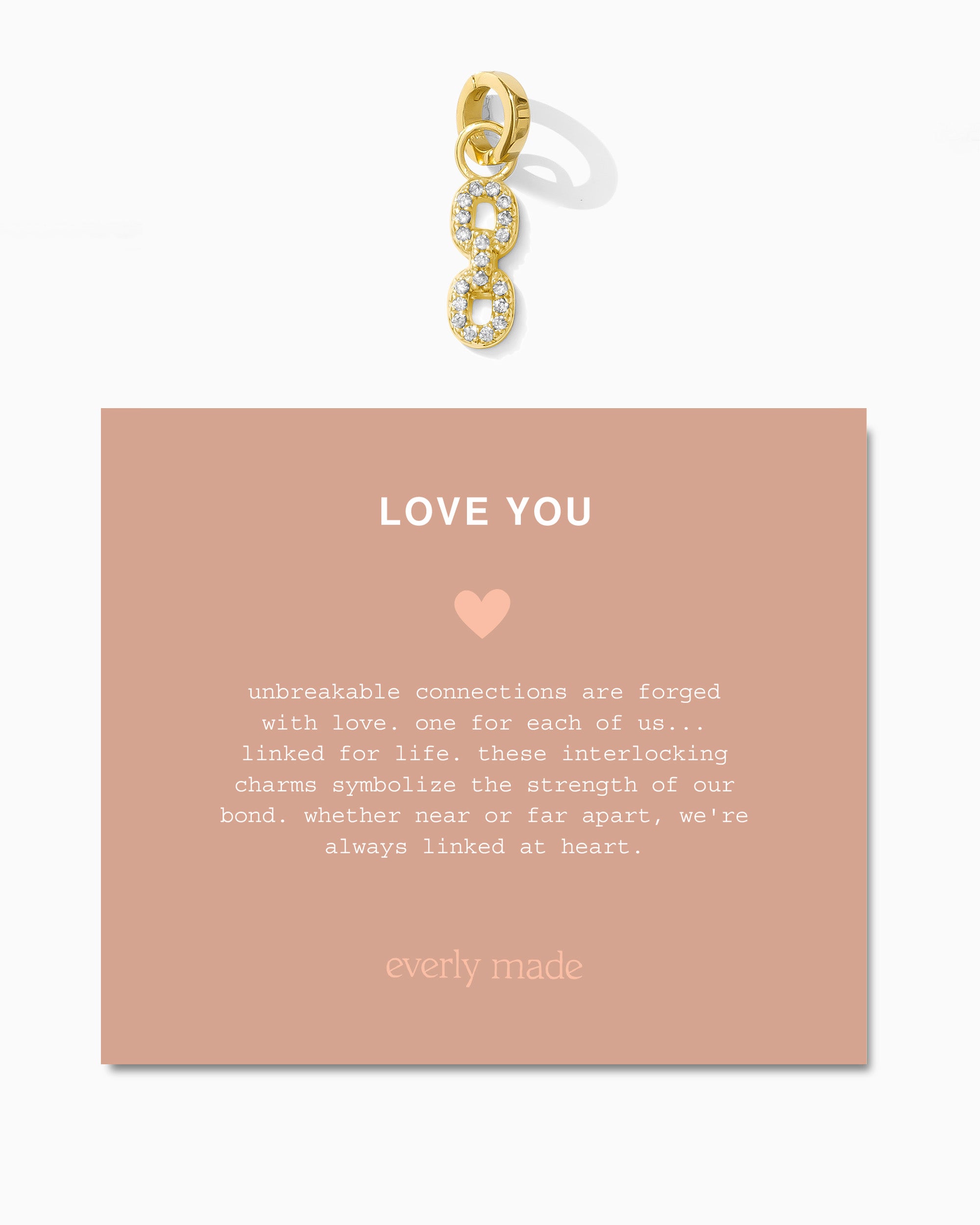 Pavé Linked Clarke Charm • Love You