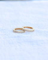 Kelsey 15mm Pave Hoop Earrings