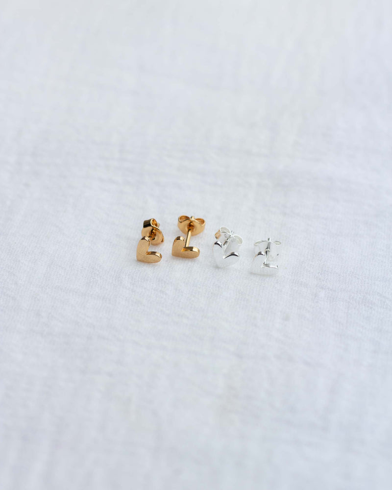 Adeline Heart Stud Earrings for Your Galentine