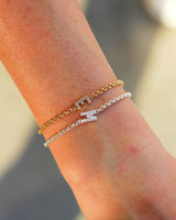 Addicot Pave Letter Bracelet