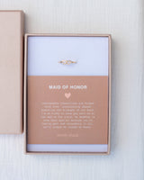 Linked Hearts CZ Ring • Maid of Honor