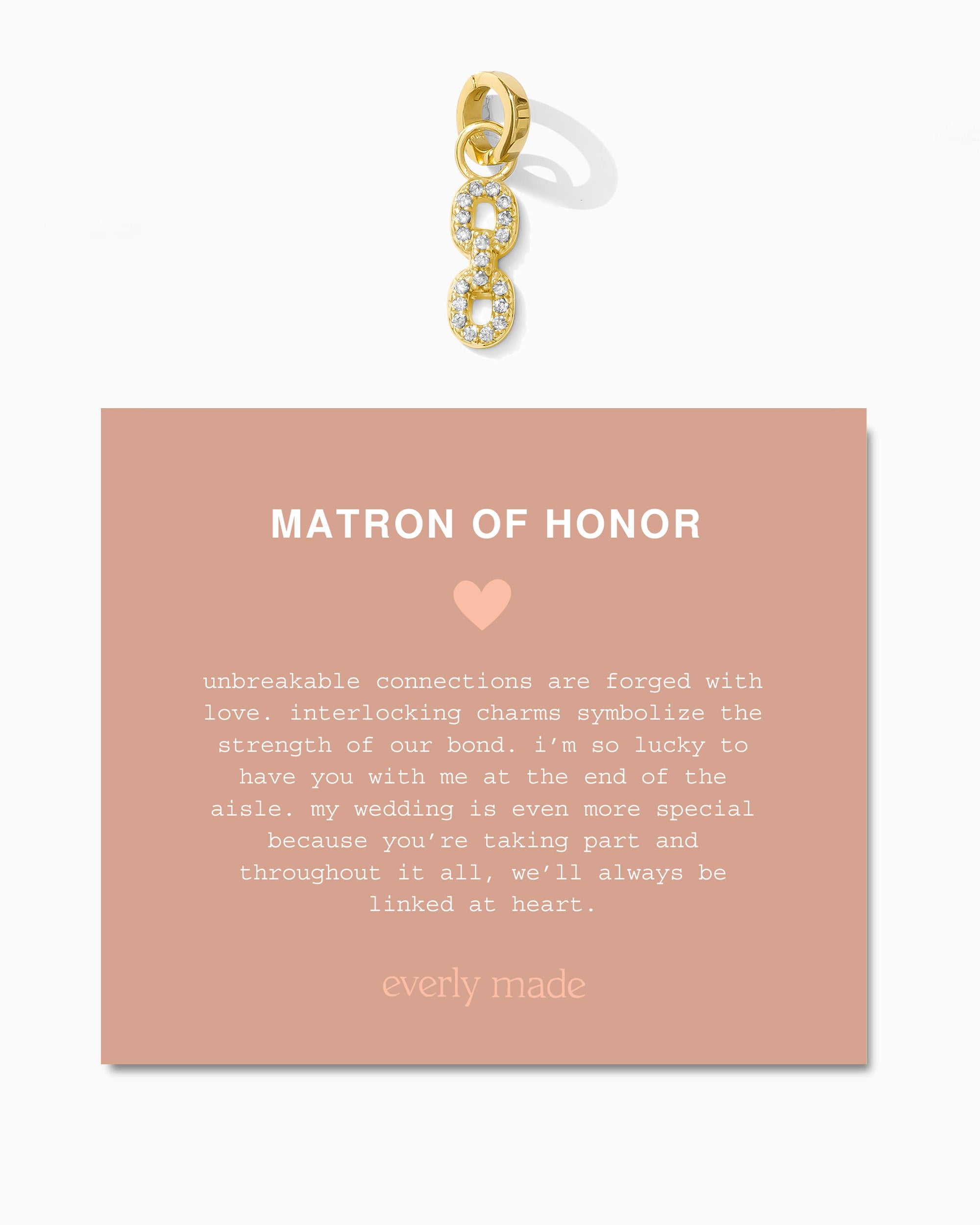 Pavé Linked Clarke Charm • Matron of Honor