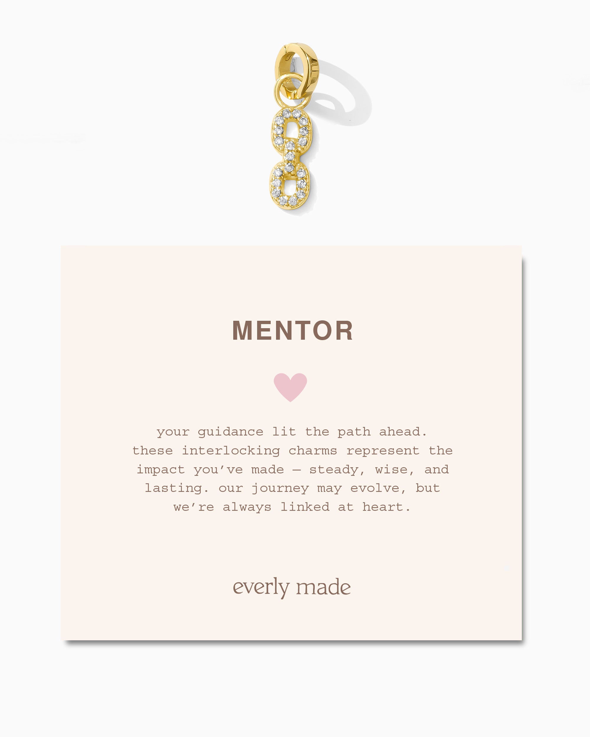 Pavé Linked Clarke Charm • Mentor