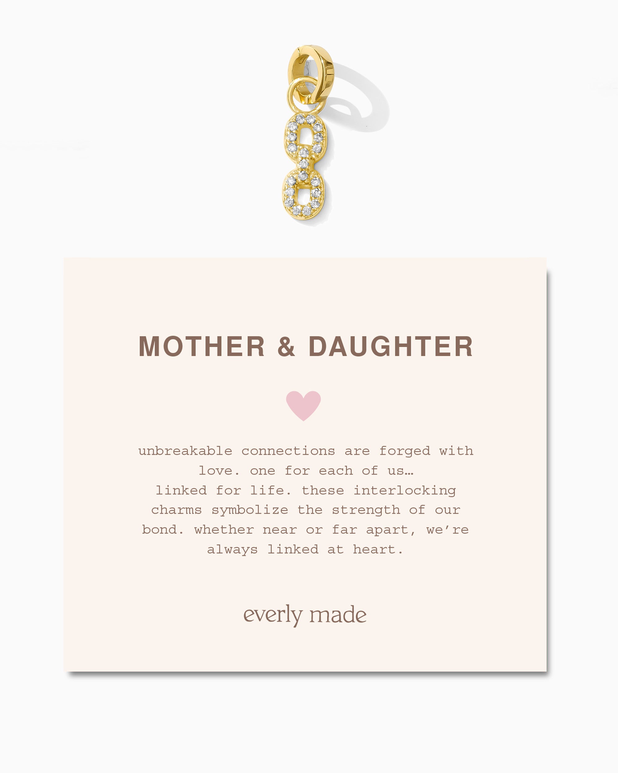 Pavé Linked Clarke Charm • Mother & Daughter